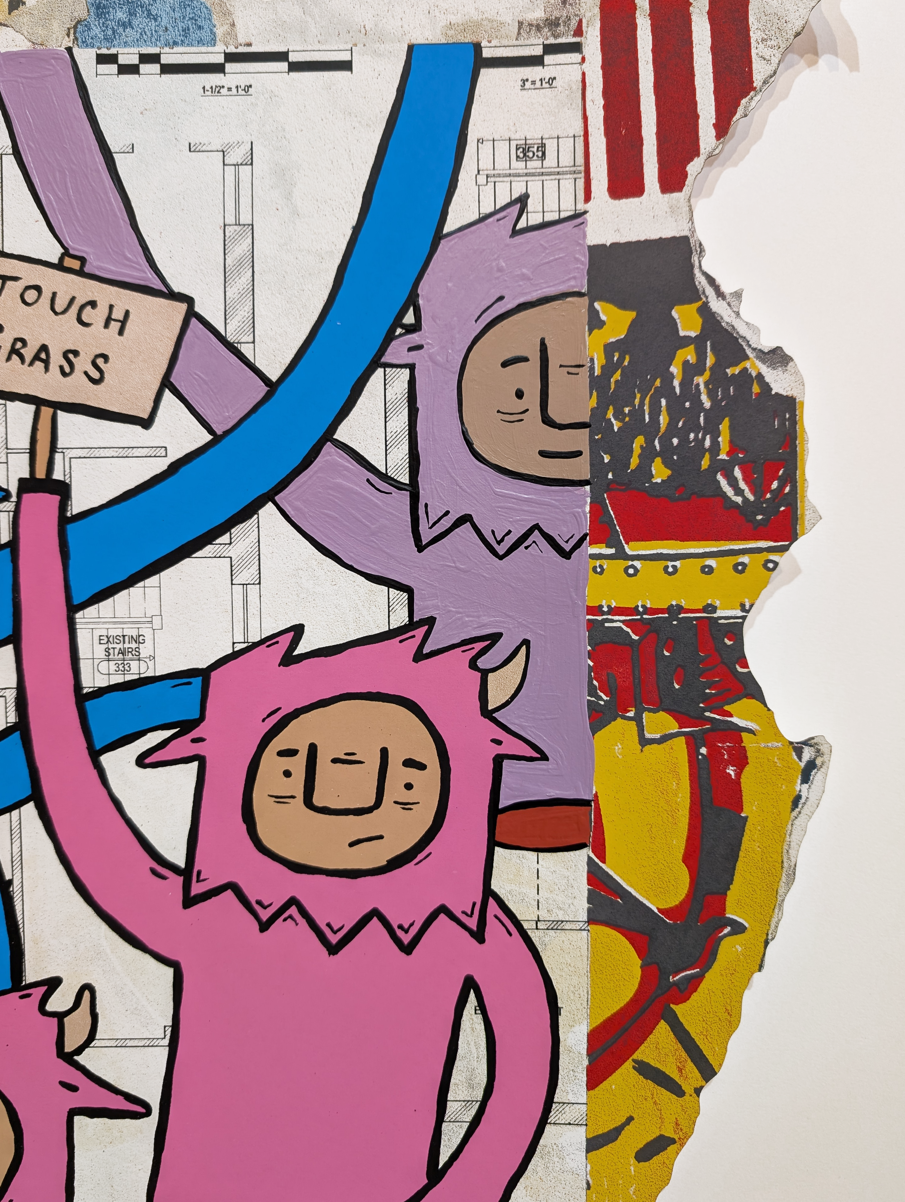 "Outside" by Penny Pinch (Hand Embellished 5)