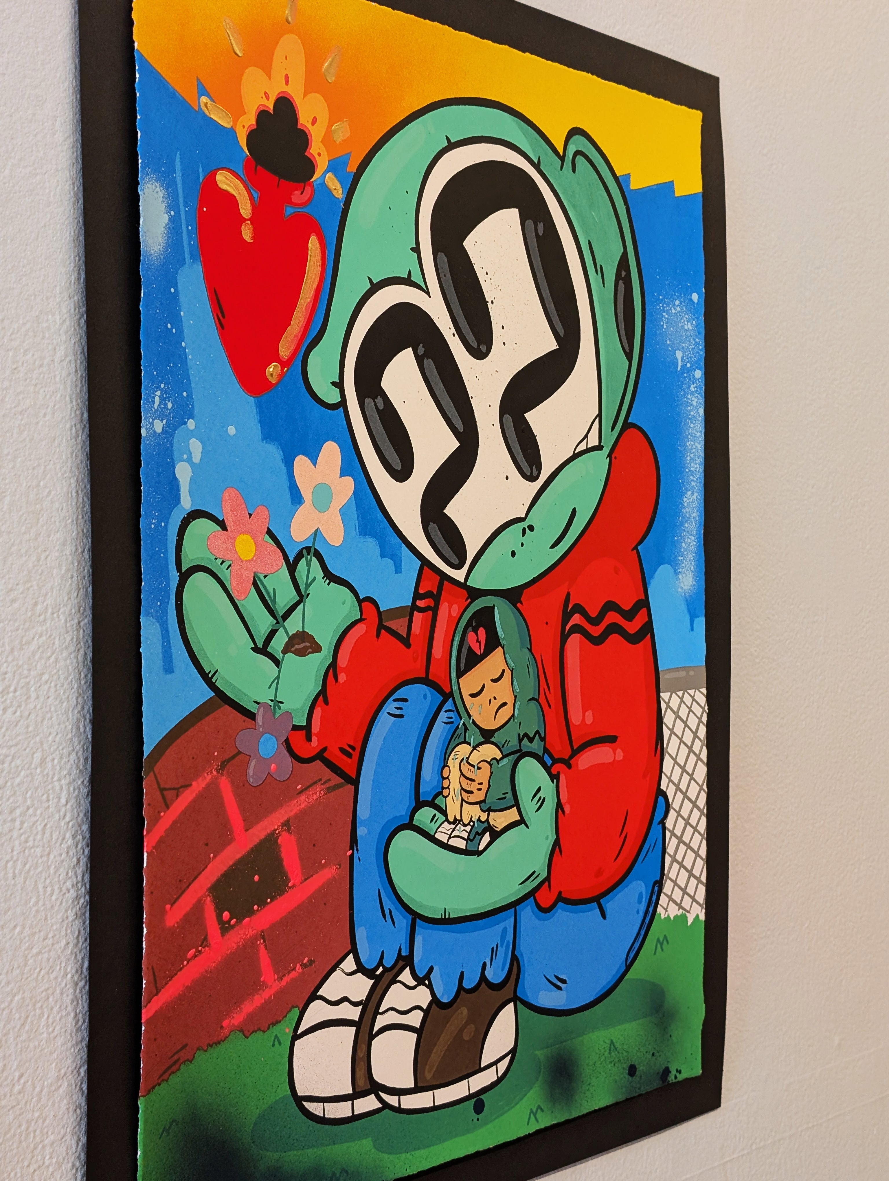"YOU CAN REST HERE" (hand embellished 2) by Clue