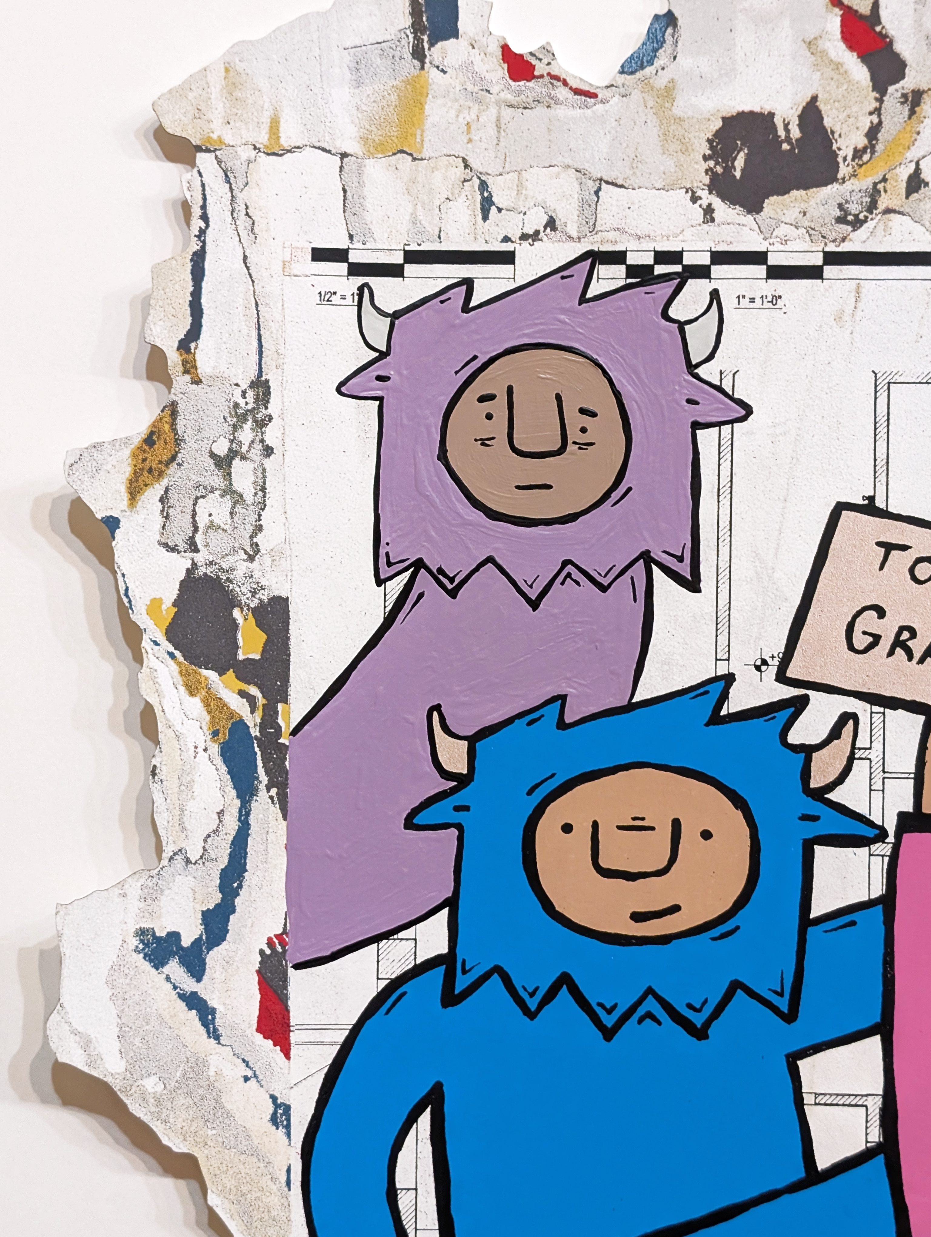 "Outside" by Penny Pinch (Hand Embellished 4)