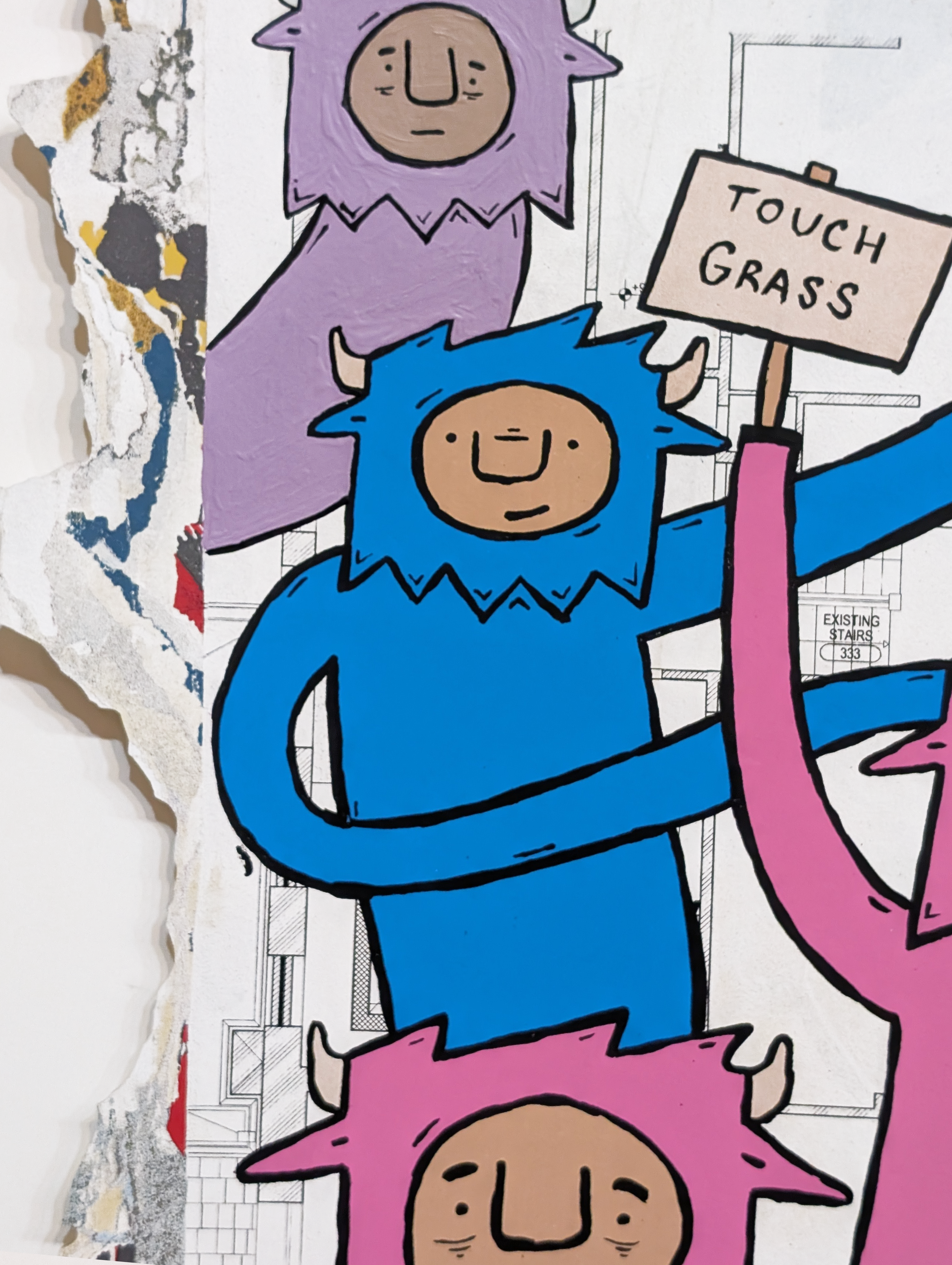 "Outside" by Penny Pinch (Hand Embellished 4)