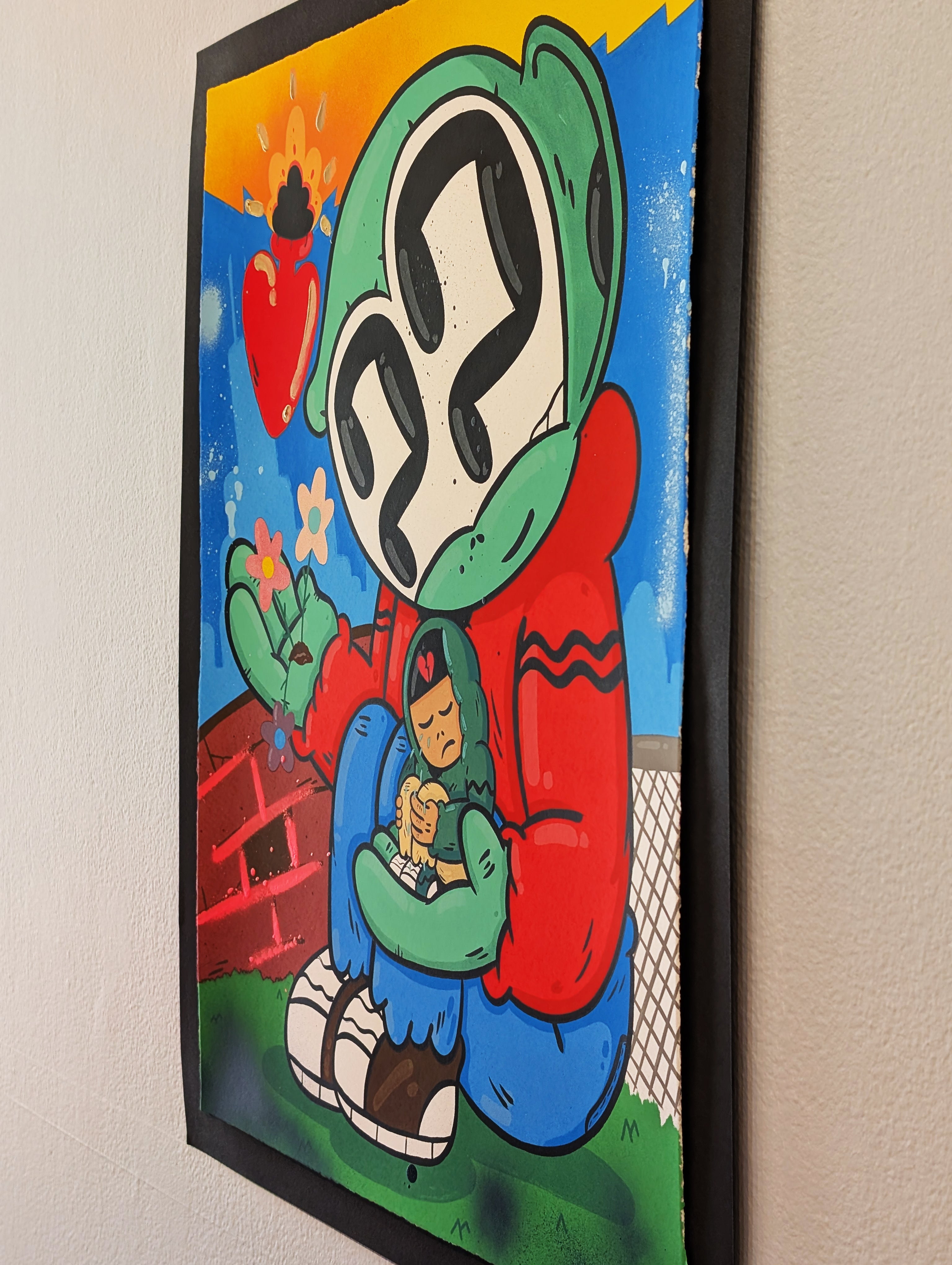 "YOU CAN REST HERE" (hand embellished 2) by Clue