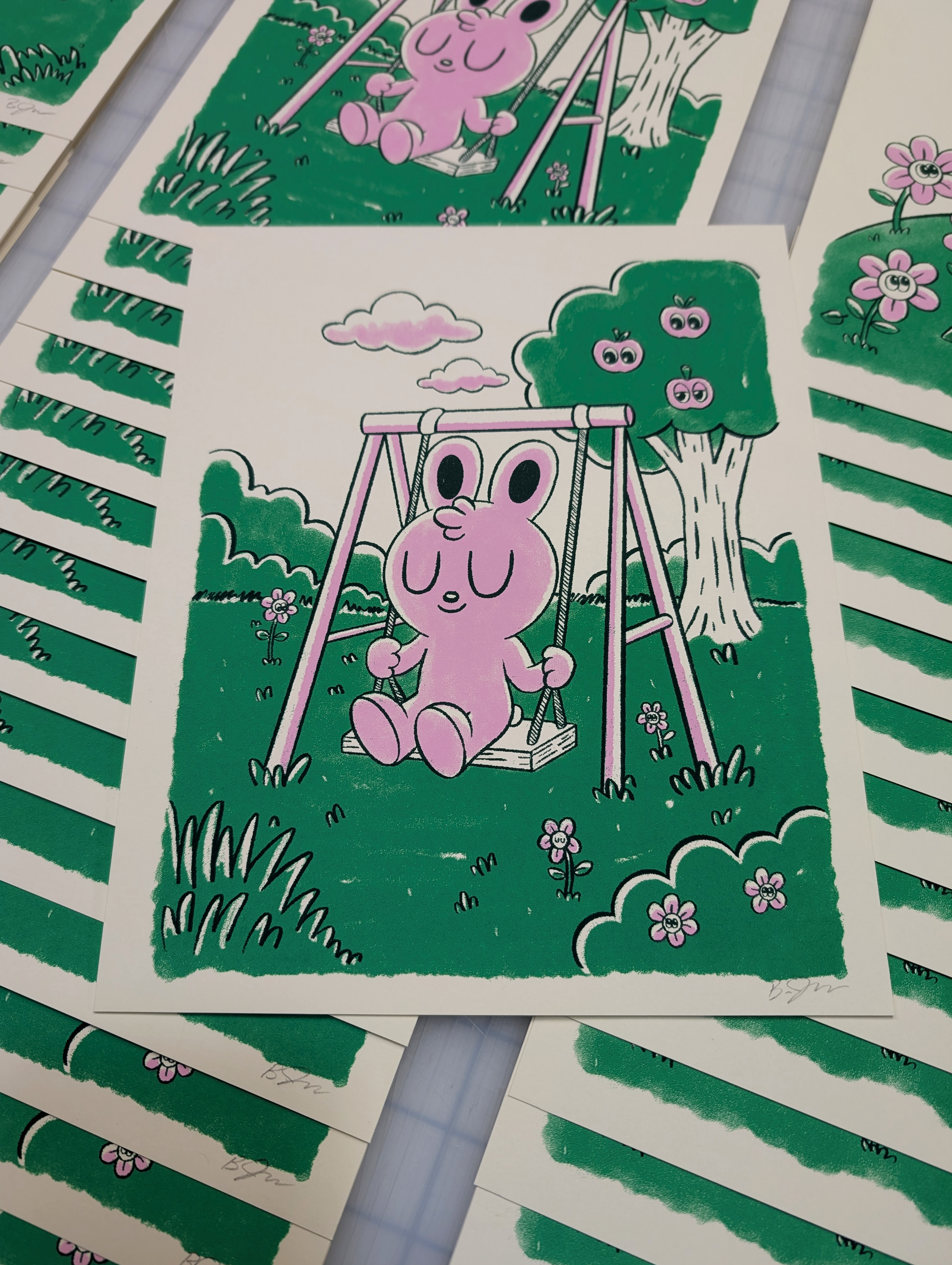"Swing Set" Art Print by Blake Jones