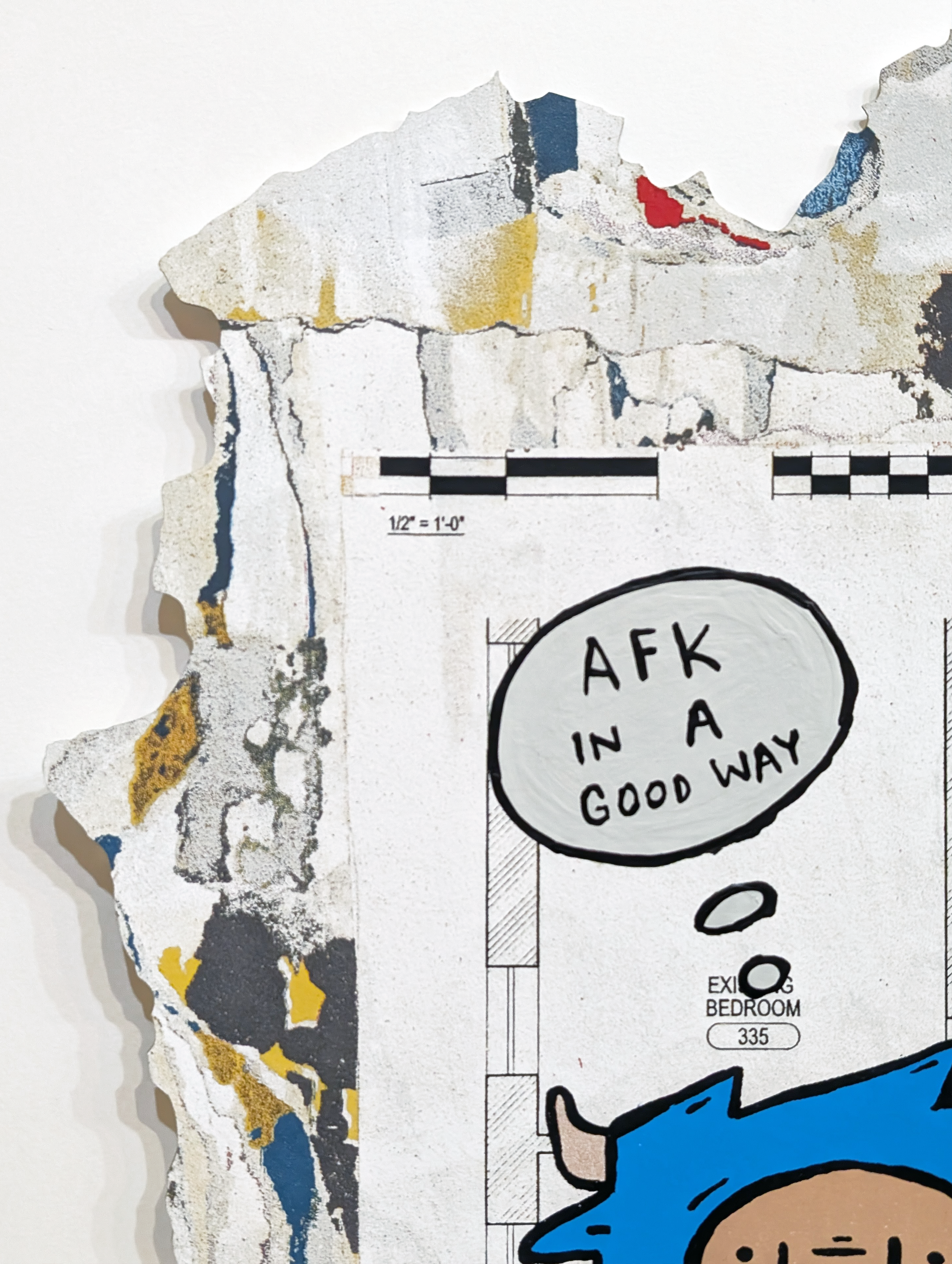 "Outside" by Penny Pinch (Hand Embellished 3)