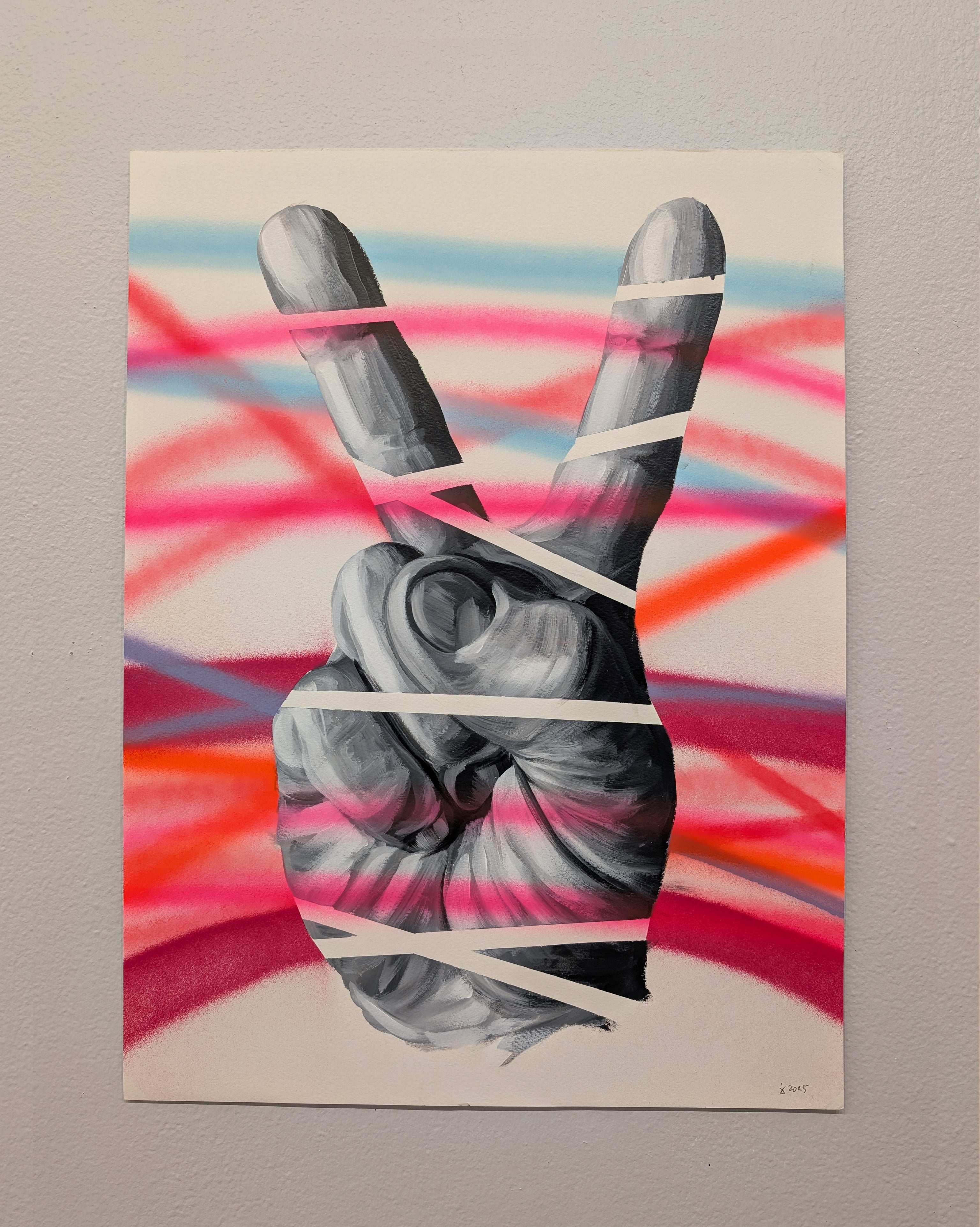 "PEACE OUT" (Original 3) by Jeff Zimmermann