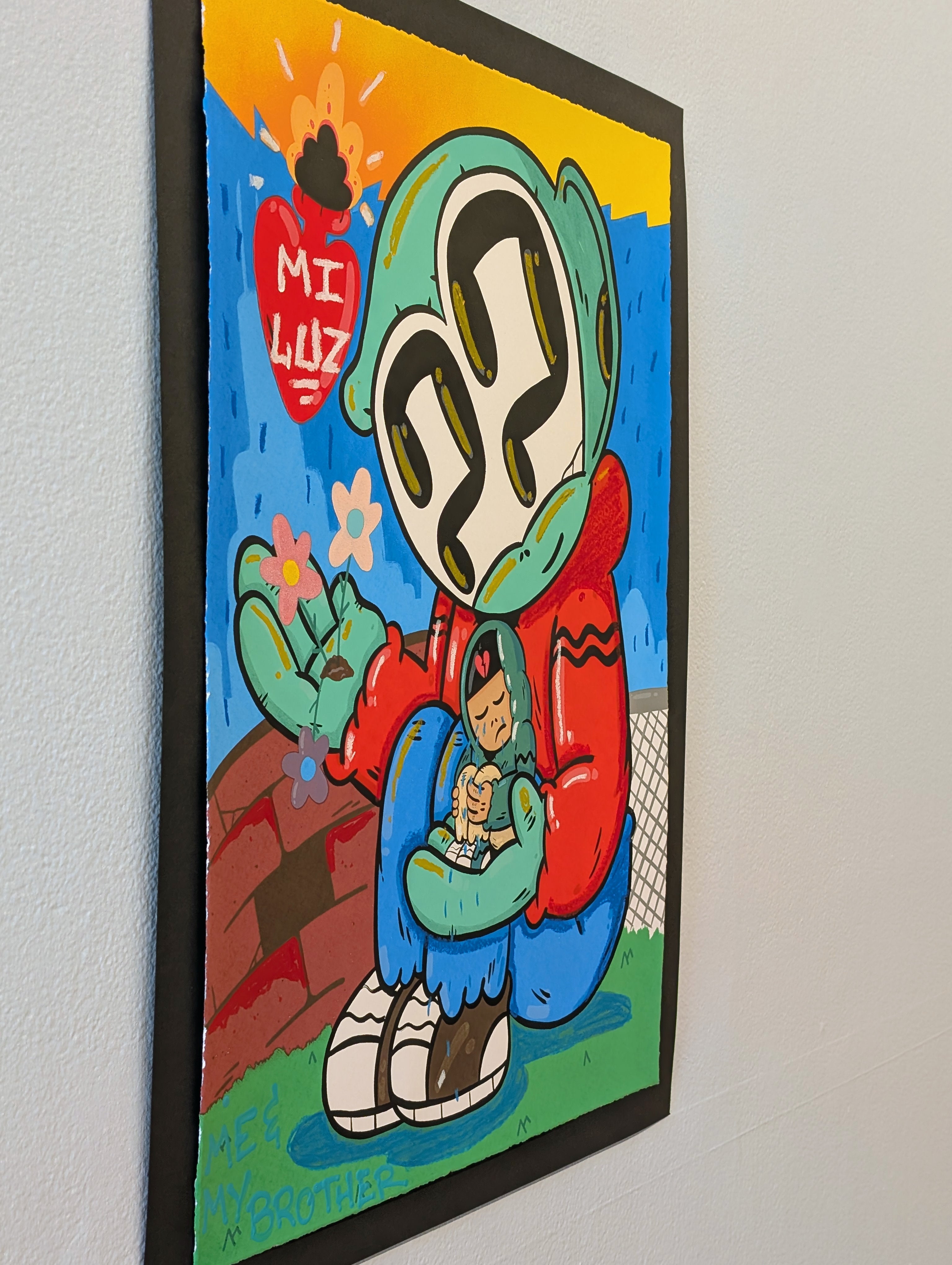 "YOU CAN REST HERE" (hand embellished 3) by Clue