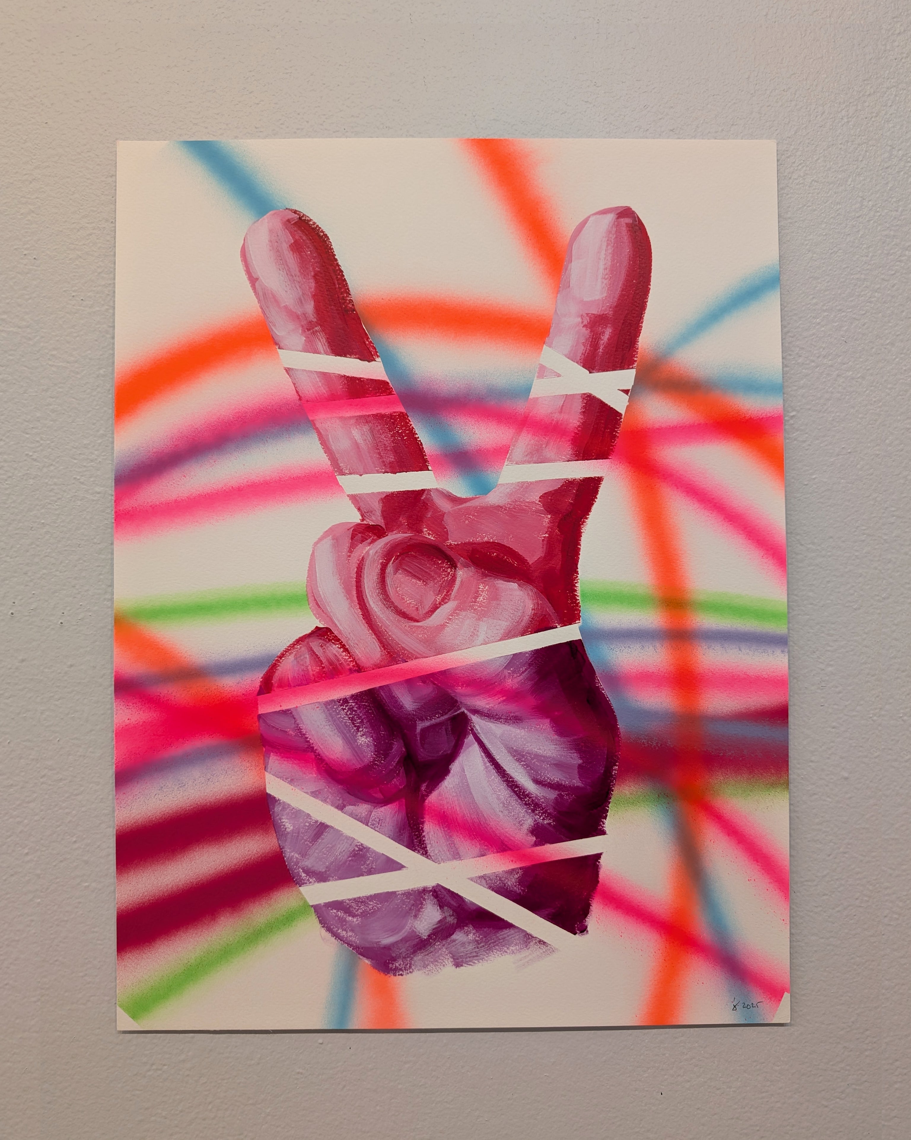"PEACE OUT" (Original 2) by Jeff Zimmermann