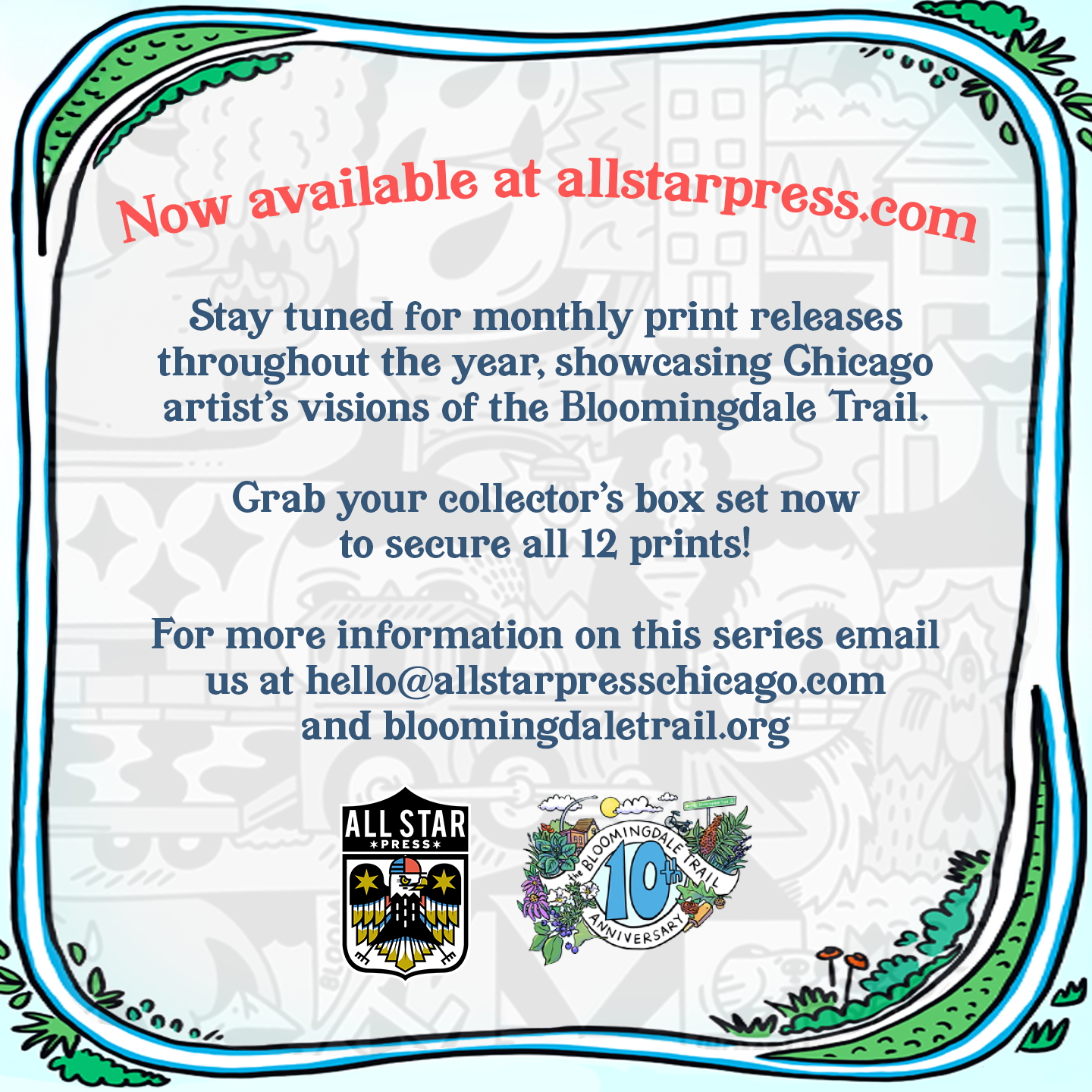 Prints for Bloomingdale Trail: Collector's Box Set