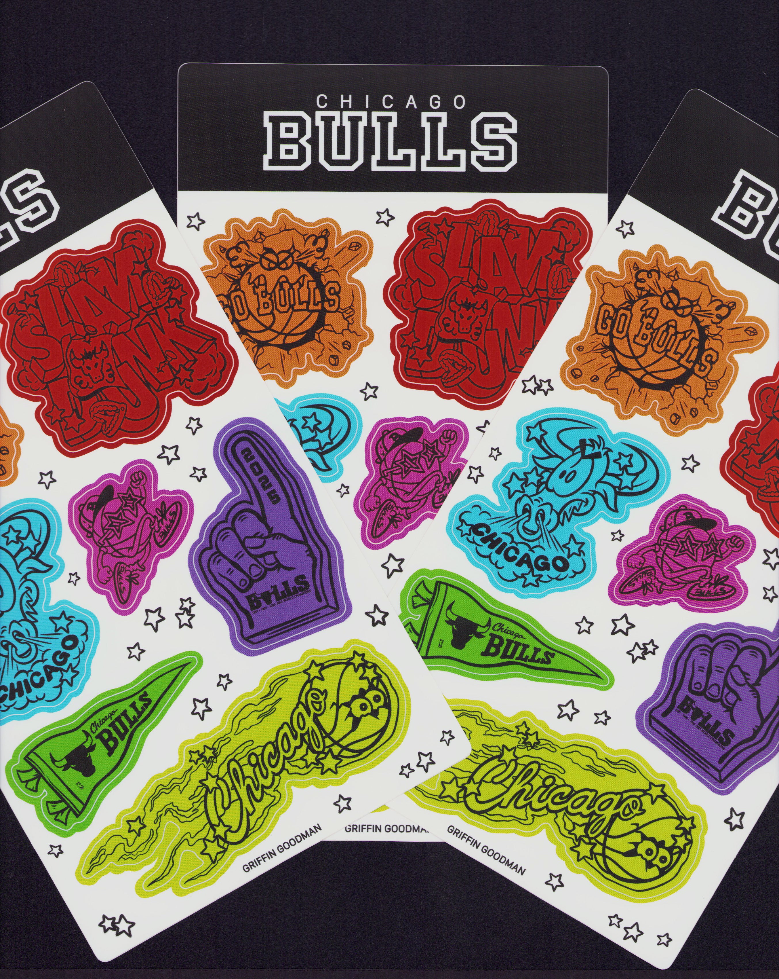 Bulls Sticker Sheet