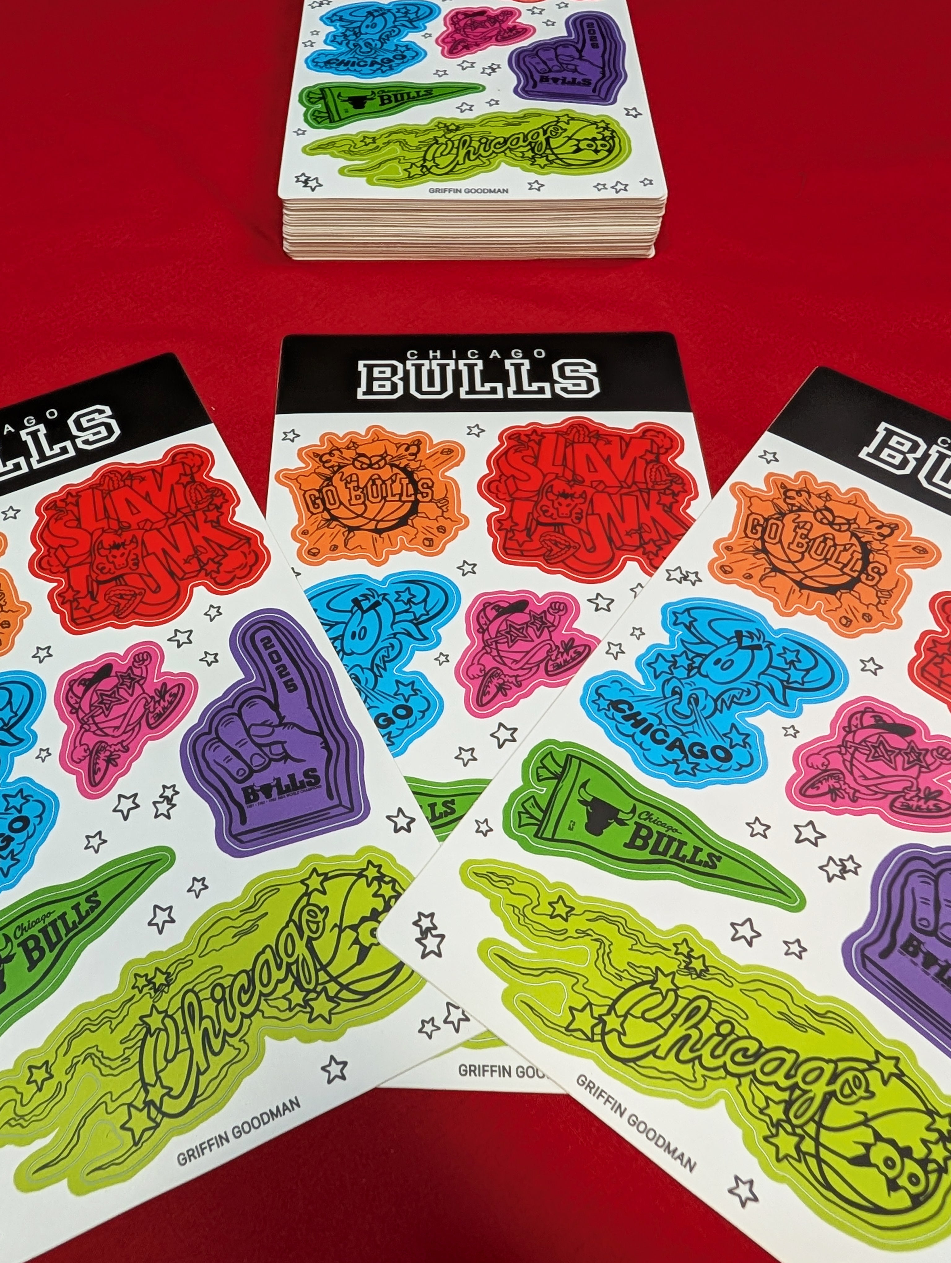 Bulls Sticker Sheet