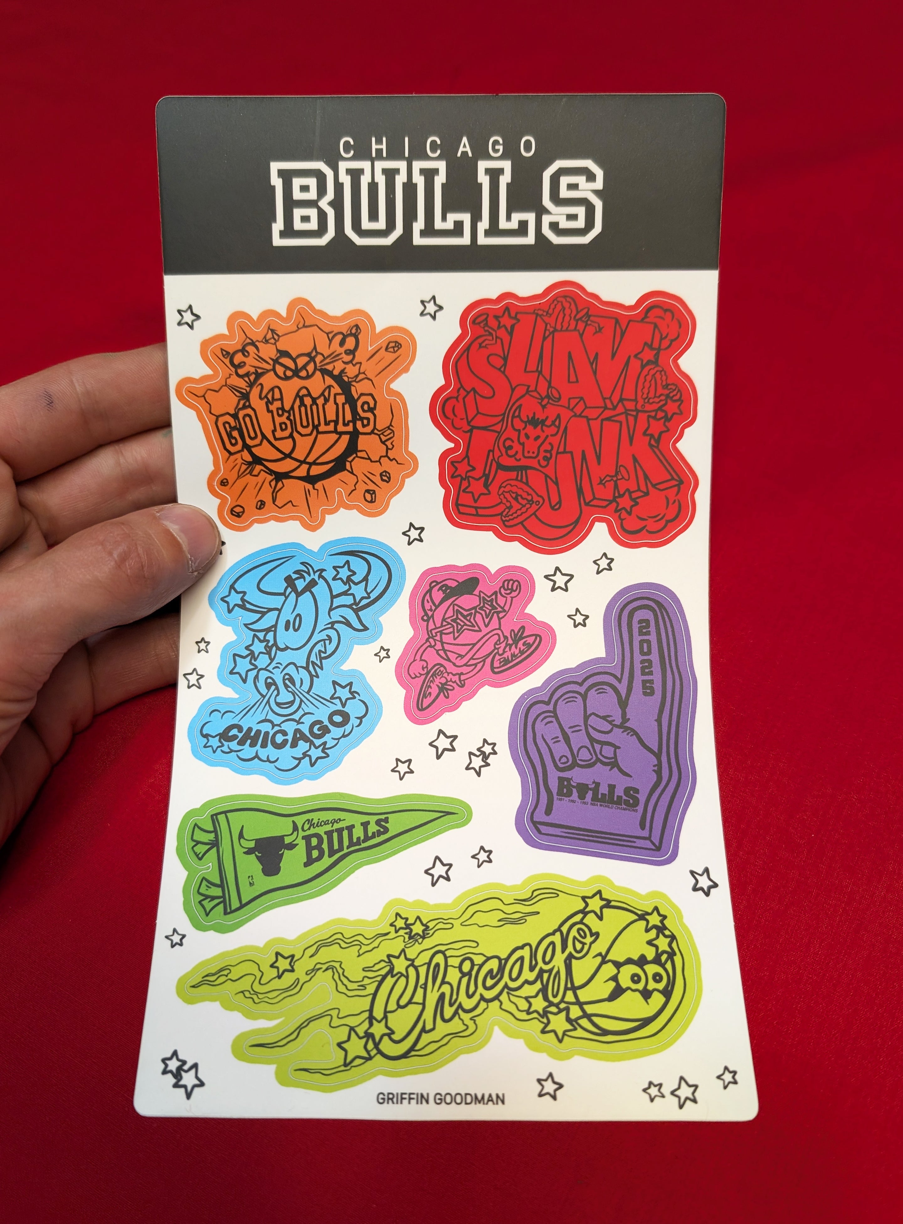 Bulls Sticker Sheet
