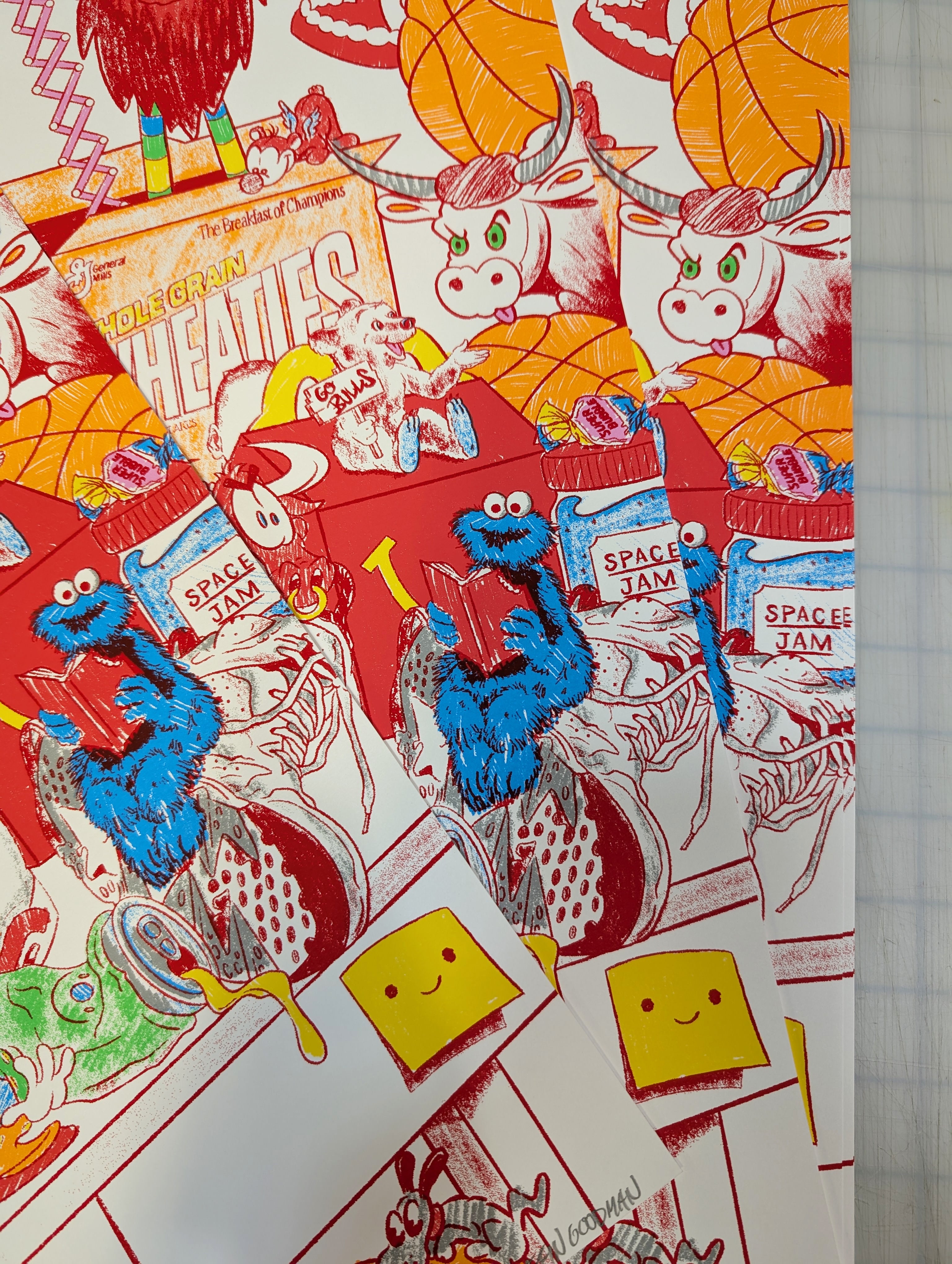 "Cartoon Dynasty: The Bulls Still Life" by Griffin Goodman