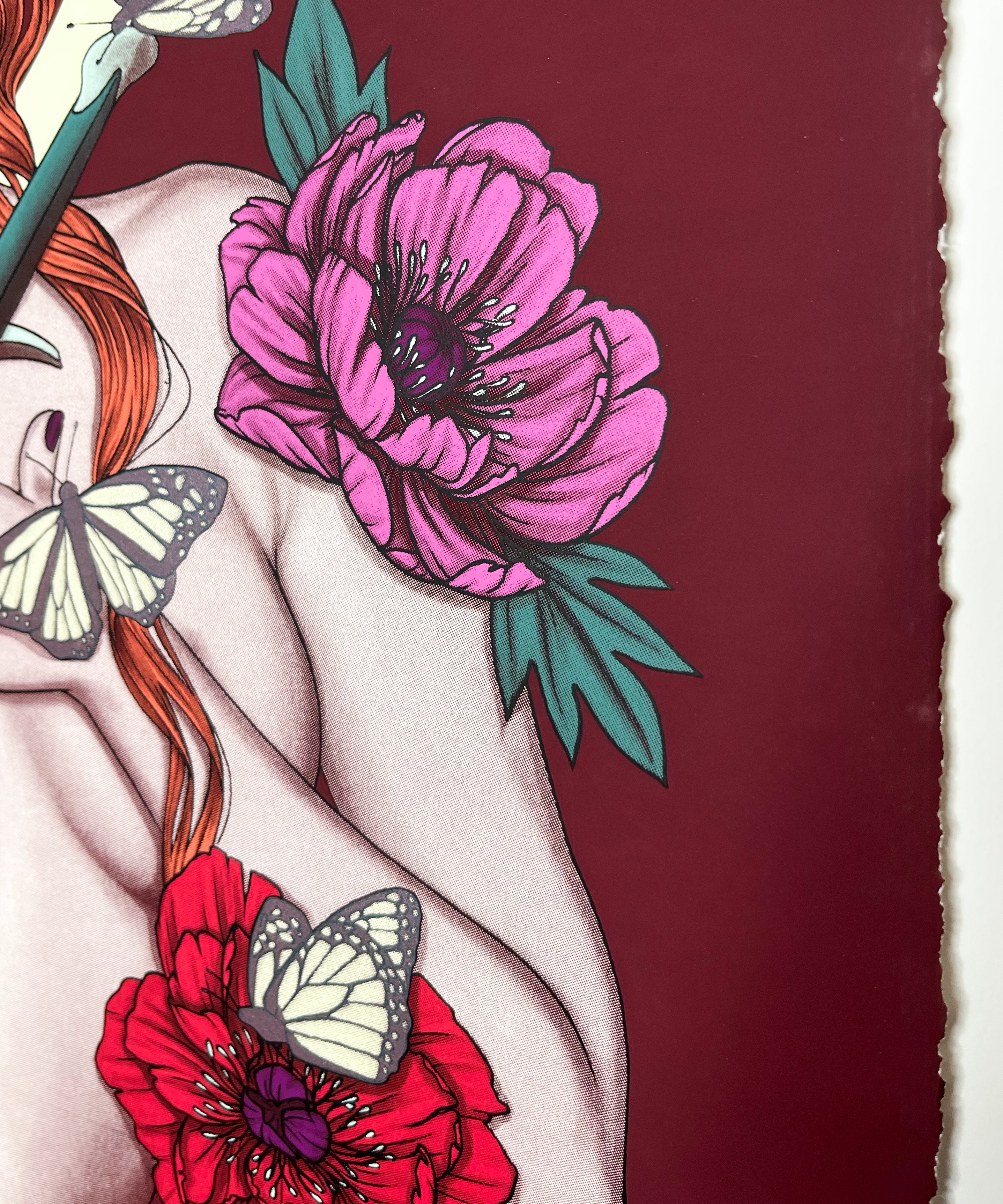 "Pinned Like Butterflies (Beneath The Glass)" 1 of 1 Variant by Jenny Frison