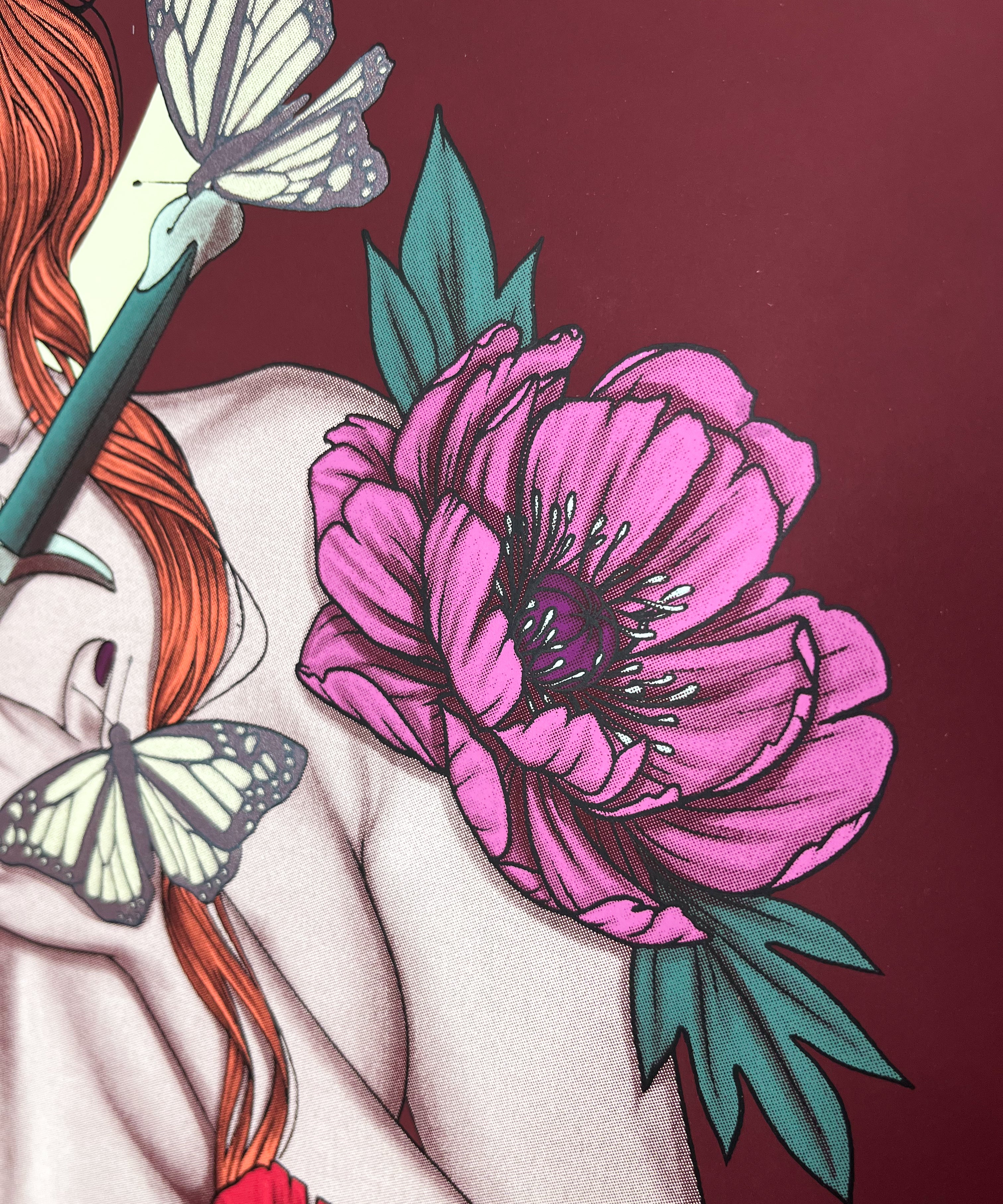 "Pinned Like Butterflies (Beneath The Glass)" 1 of 1 Variant by Jenny Frison