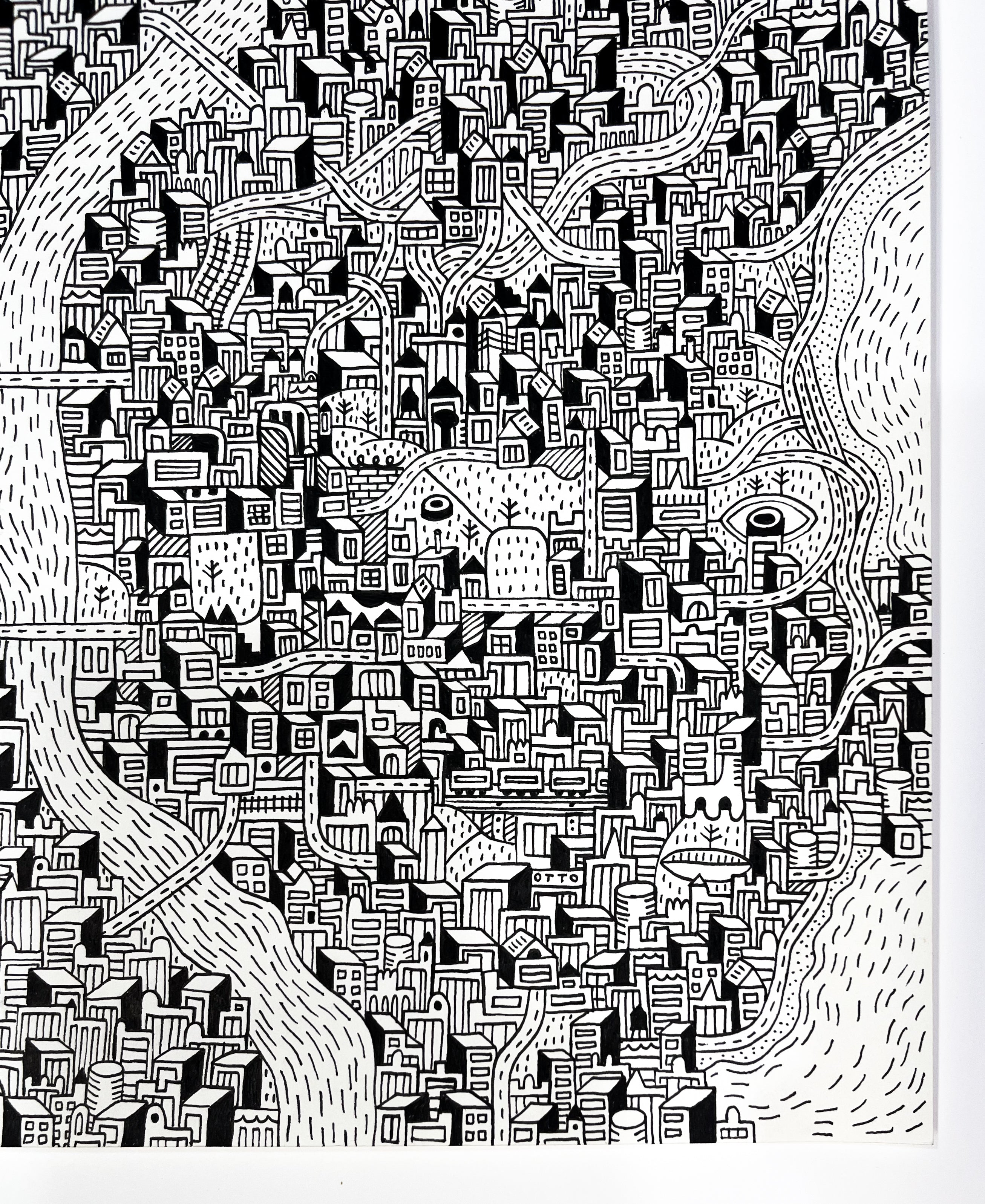 “Living City” Original by Nate Otto
