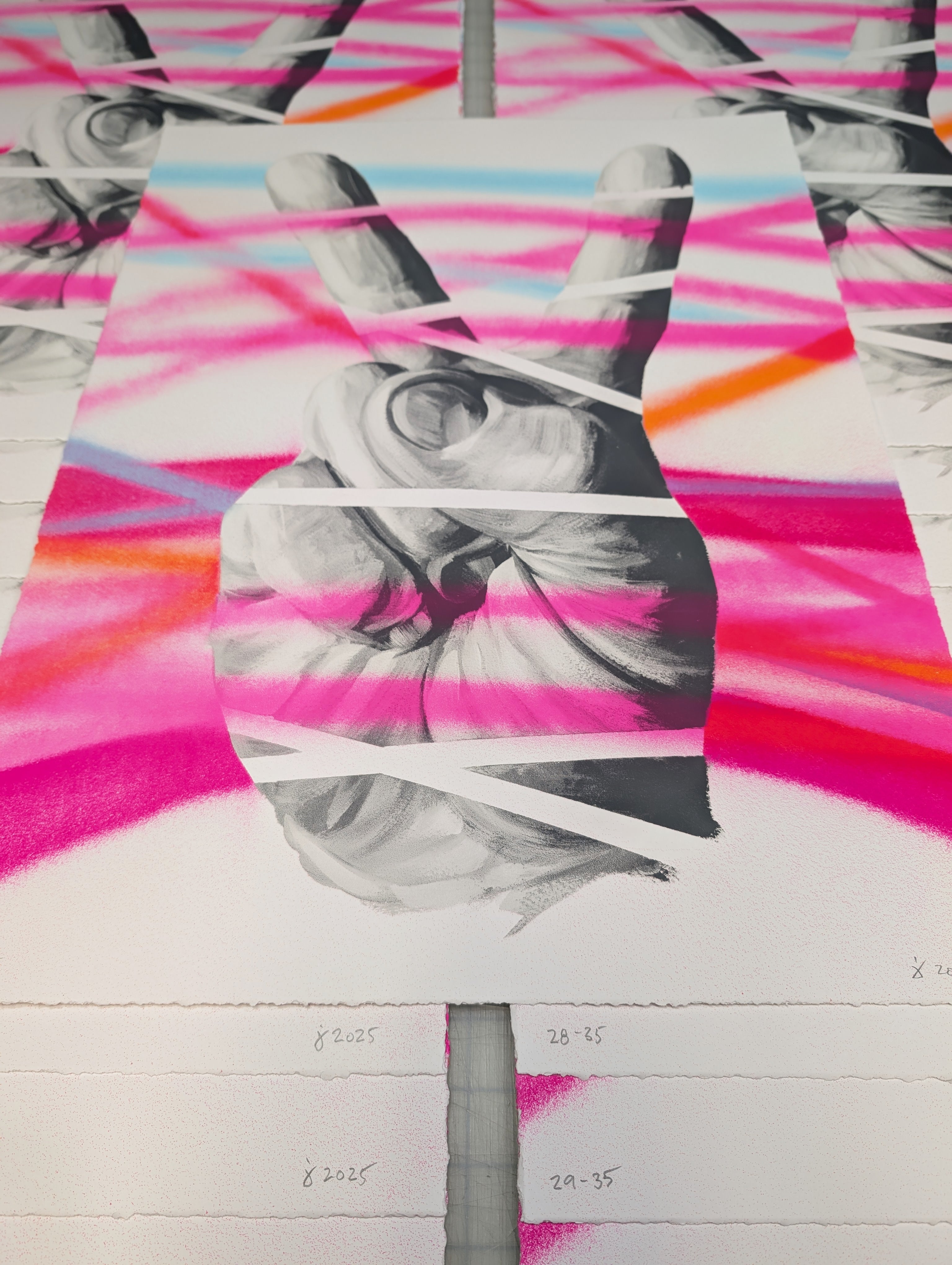 "PEACE OUT" (Screen Print) by Jeff Zimmermann