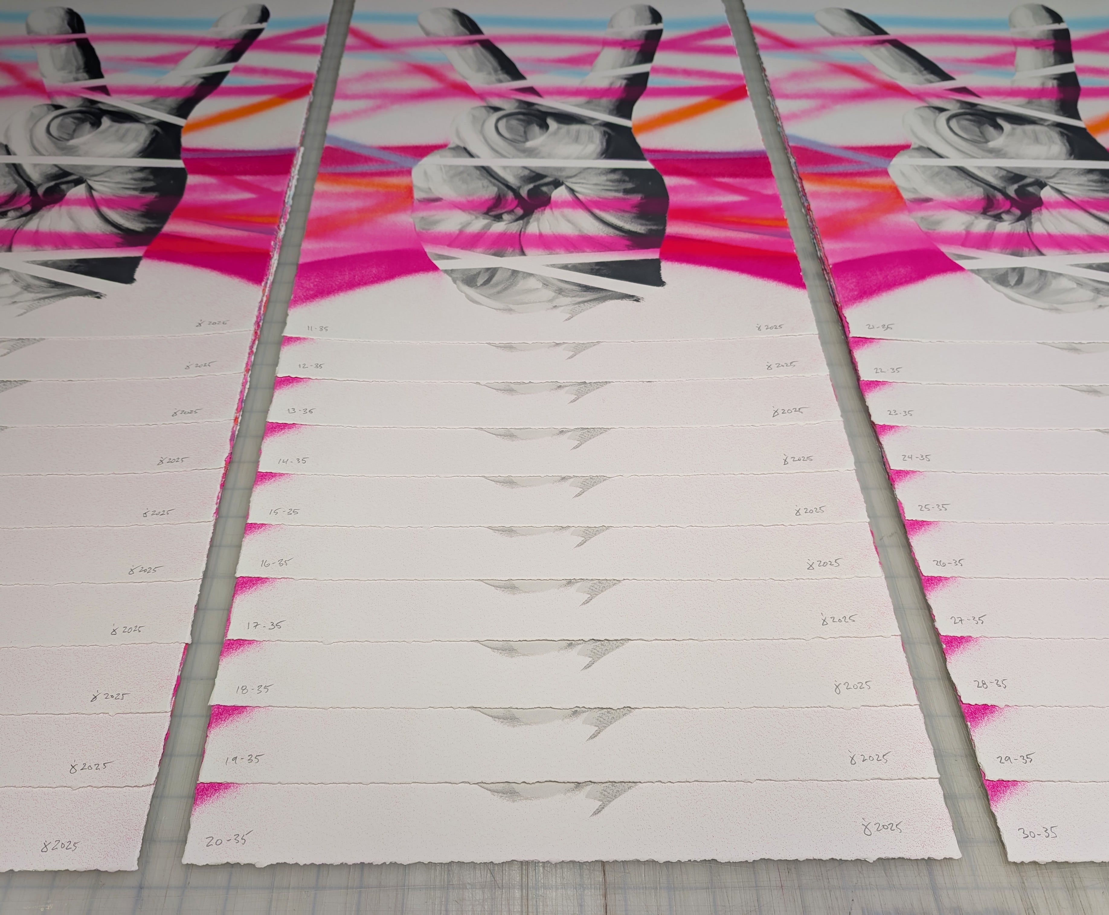 "PEACE OUT" (Screen Print) by Jeff Zimmermann