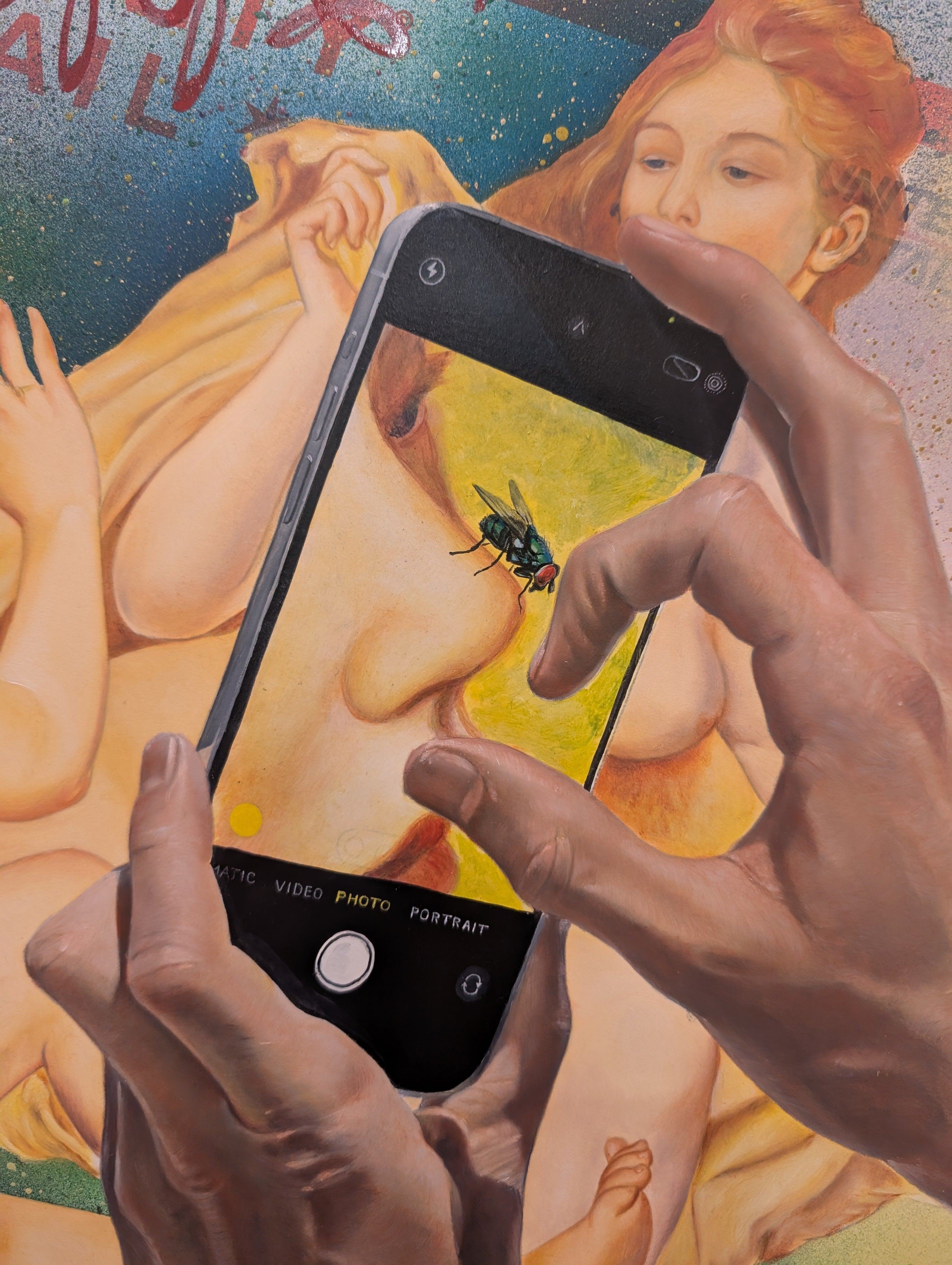 ”Large Bathers with Flies” by Nick Apple