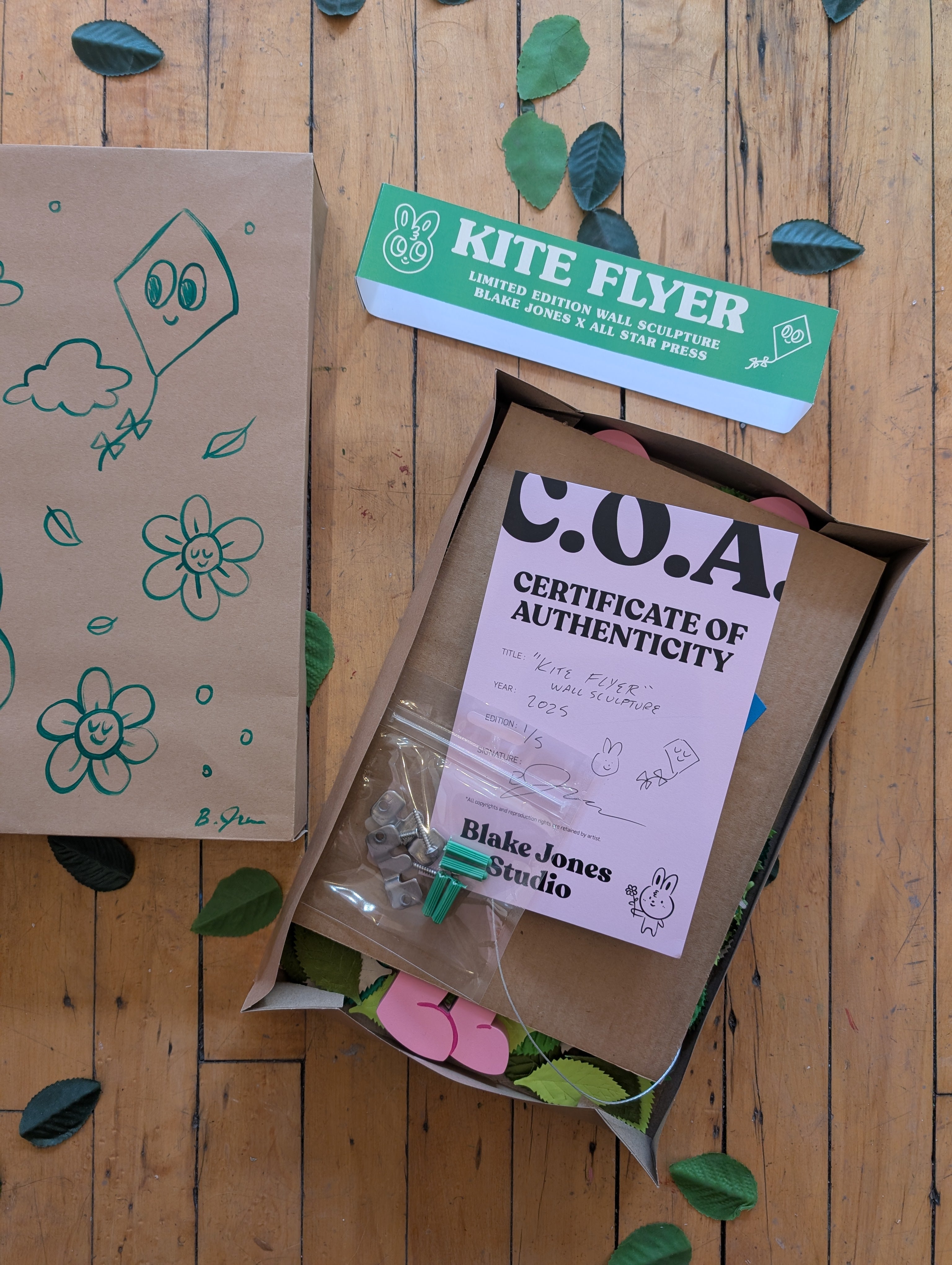 "Bunny Kite Flyer" Laser Cut Edition