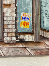 Load image into Gallery viewer, Richard’s Bar Hand Embellished Print #5 (Pork Chops) by Pizza In The Rain
