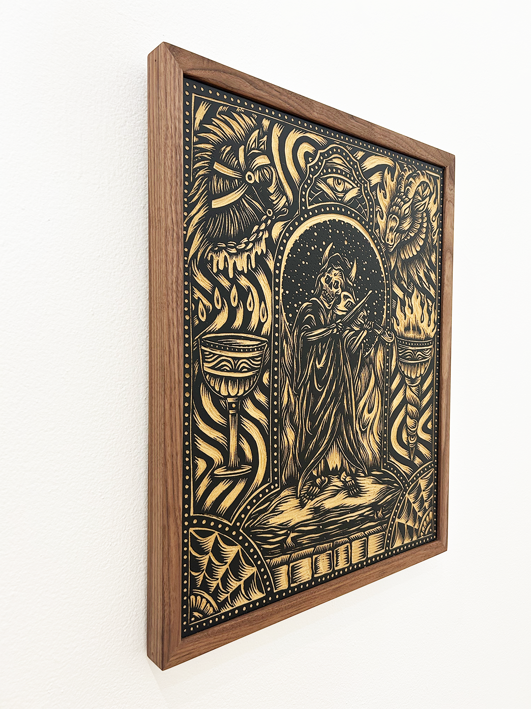 Sounds of Sacrifice (Woodcut #1) by Adam Lunquist