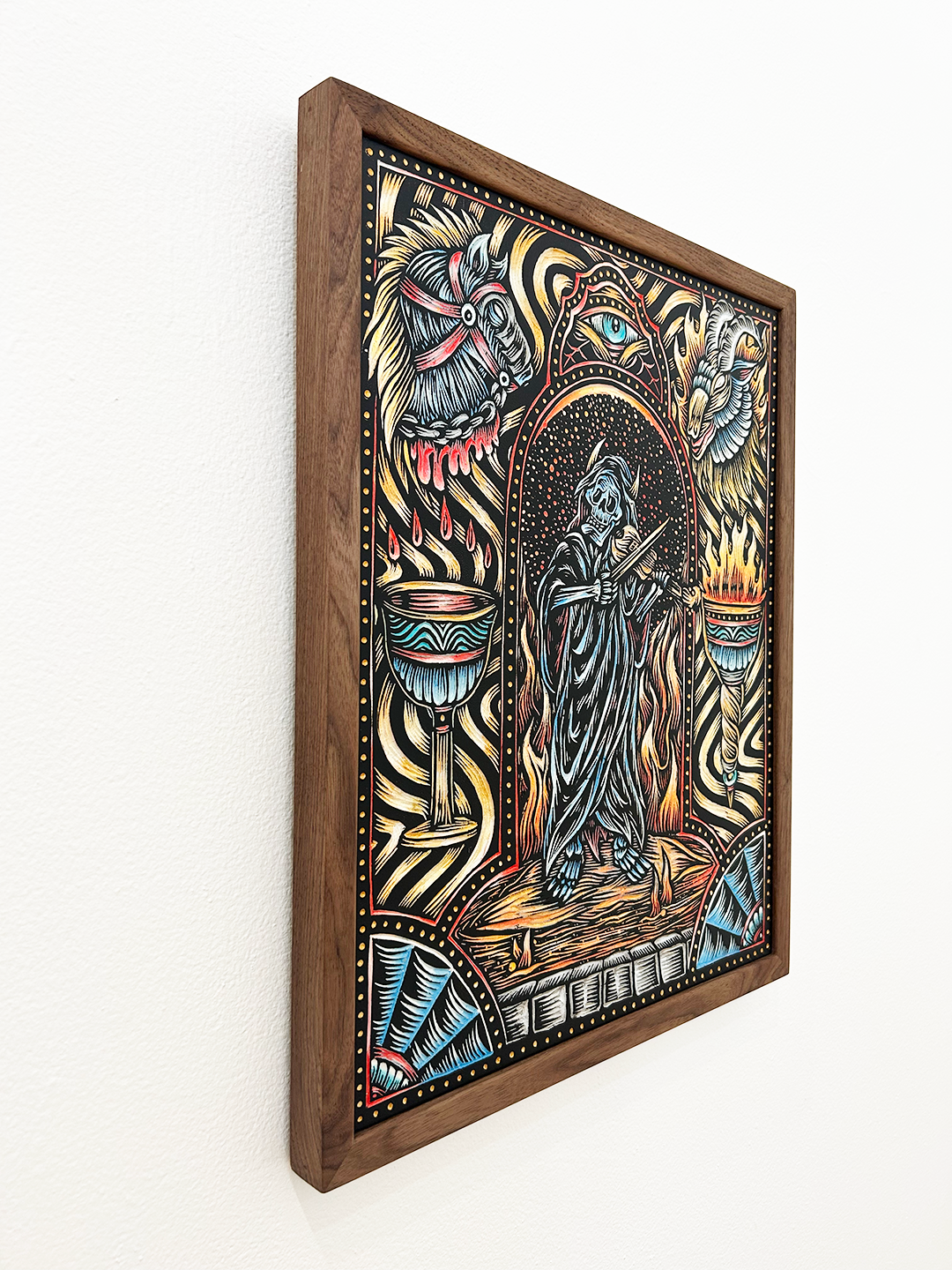 Sounds of Sacrifice (Woodcut #2) by Adam Lundquist