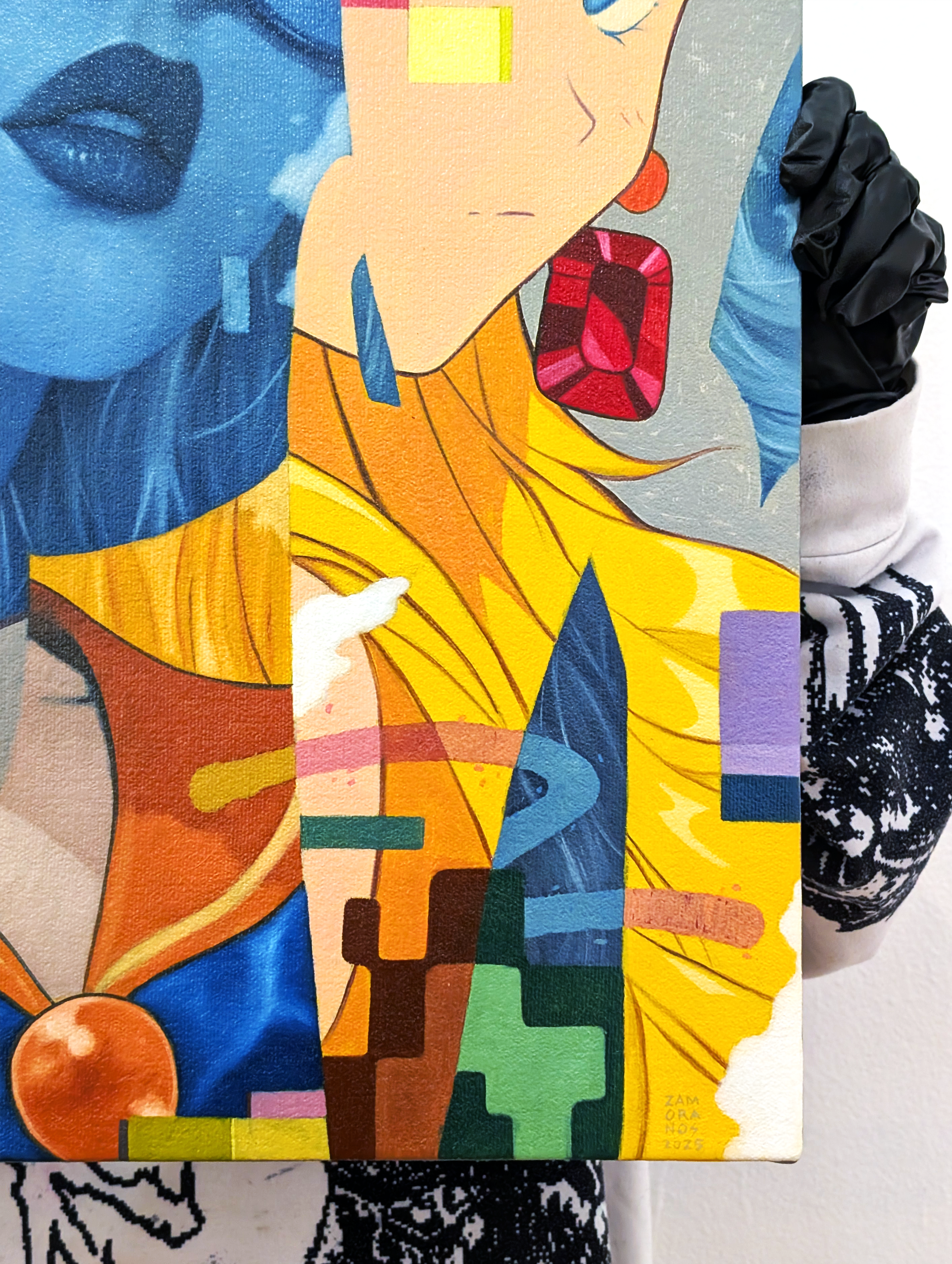 "Shining Yellow, Elegant Blue" By JJ Zamoranos