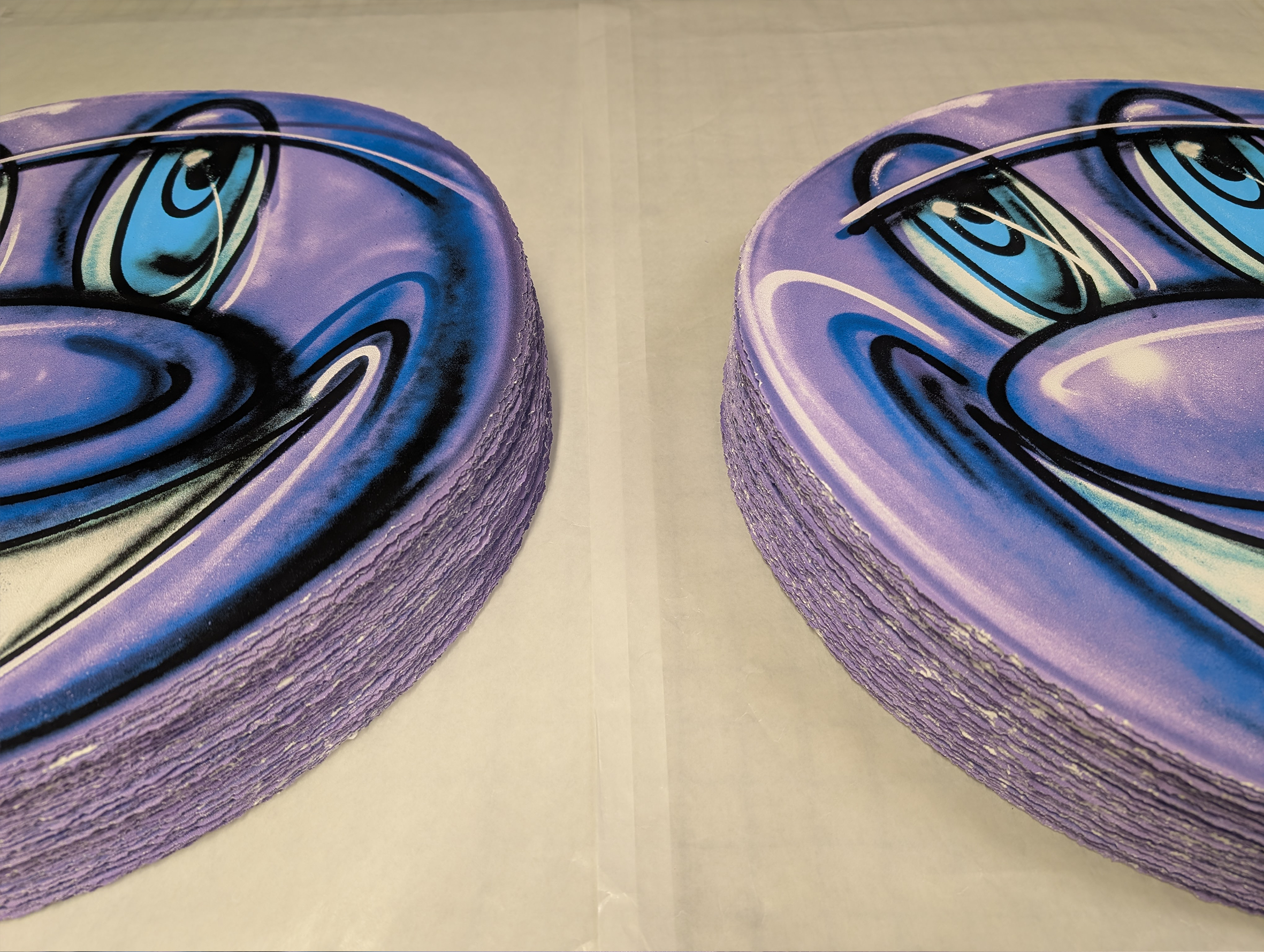 Kenny Scharf - Purple Smile