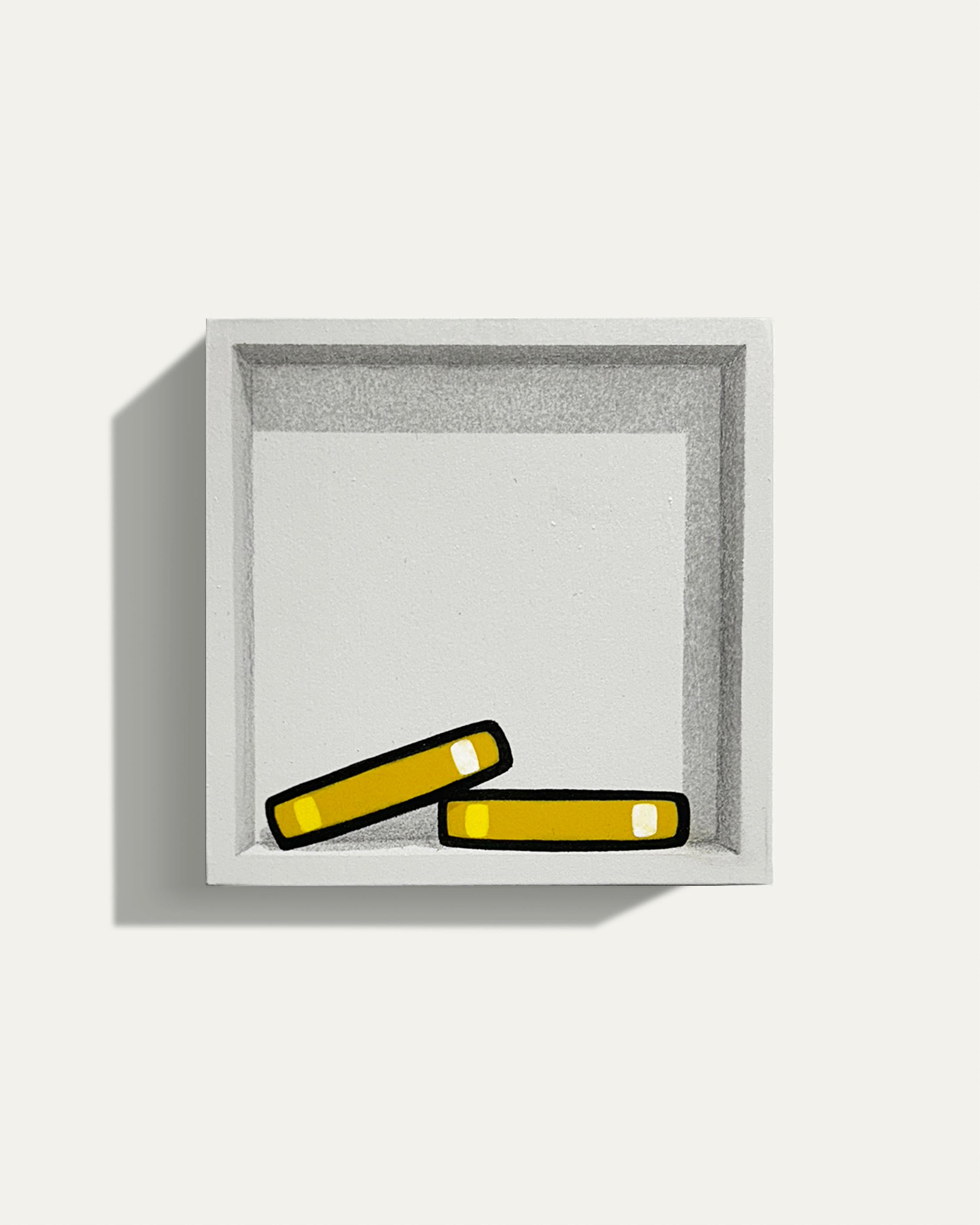335. "2 Gold Coins (Eye Height)" by E. LEE