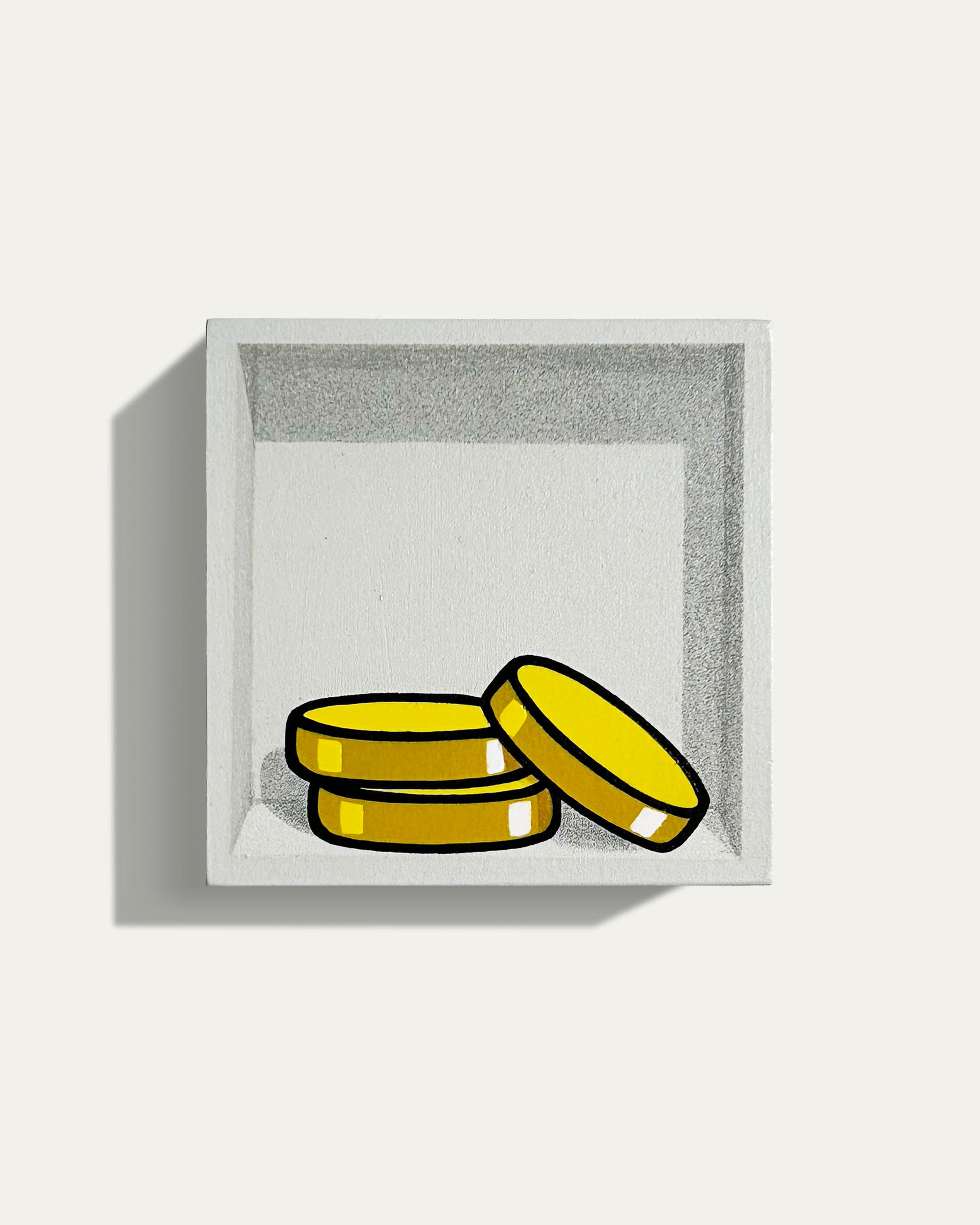 328. "3 Gold Coins (Below )" by E. LEE