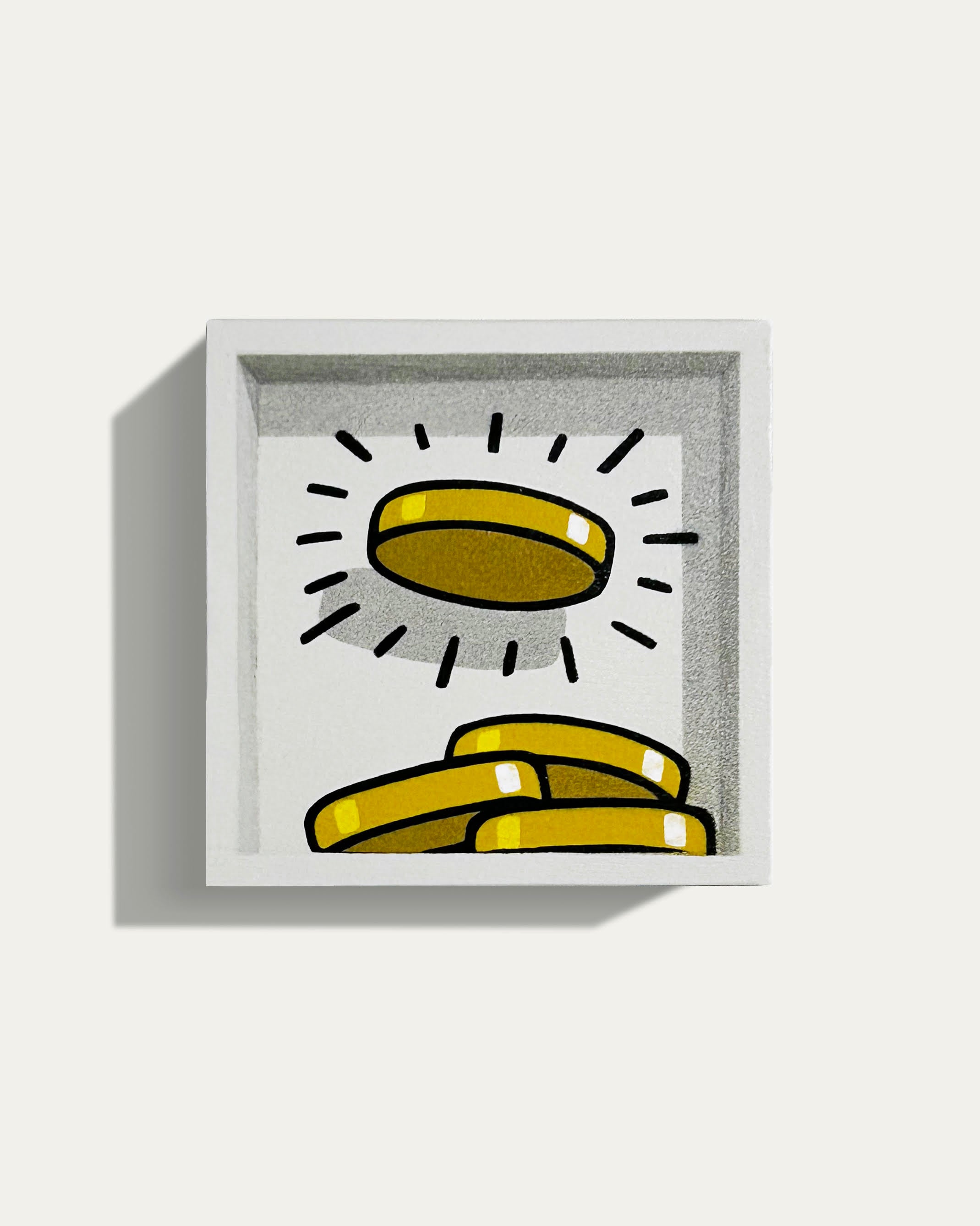 329. "4 Gold Coins (The Radiant Coin K.H. - Above)" by E. LEE