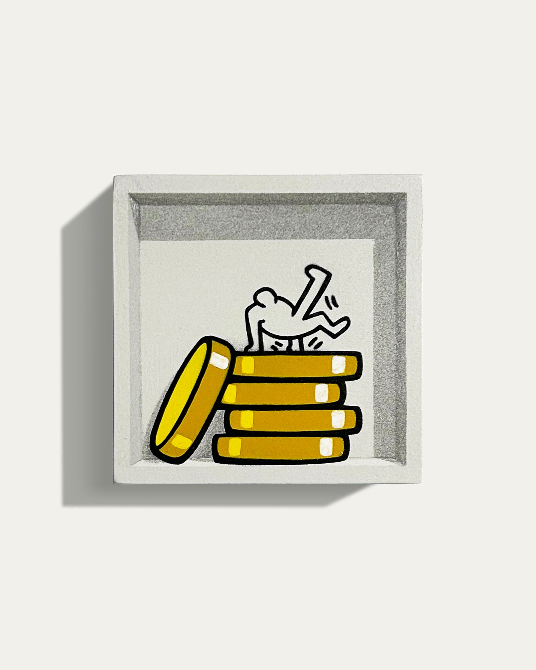 330. "5 Gold Coins (The Breakdancer K.H. - Eye Height)" by E. LEE