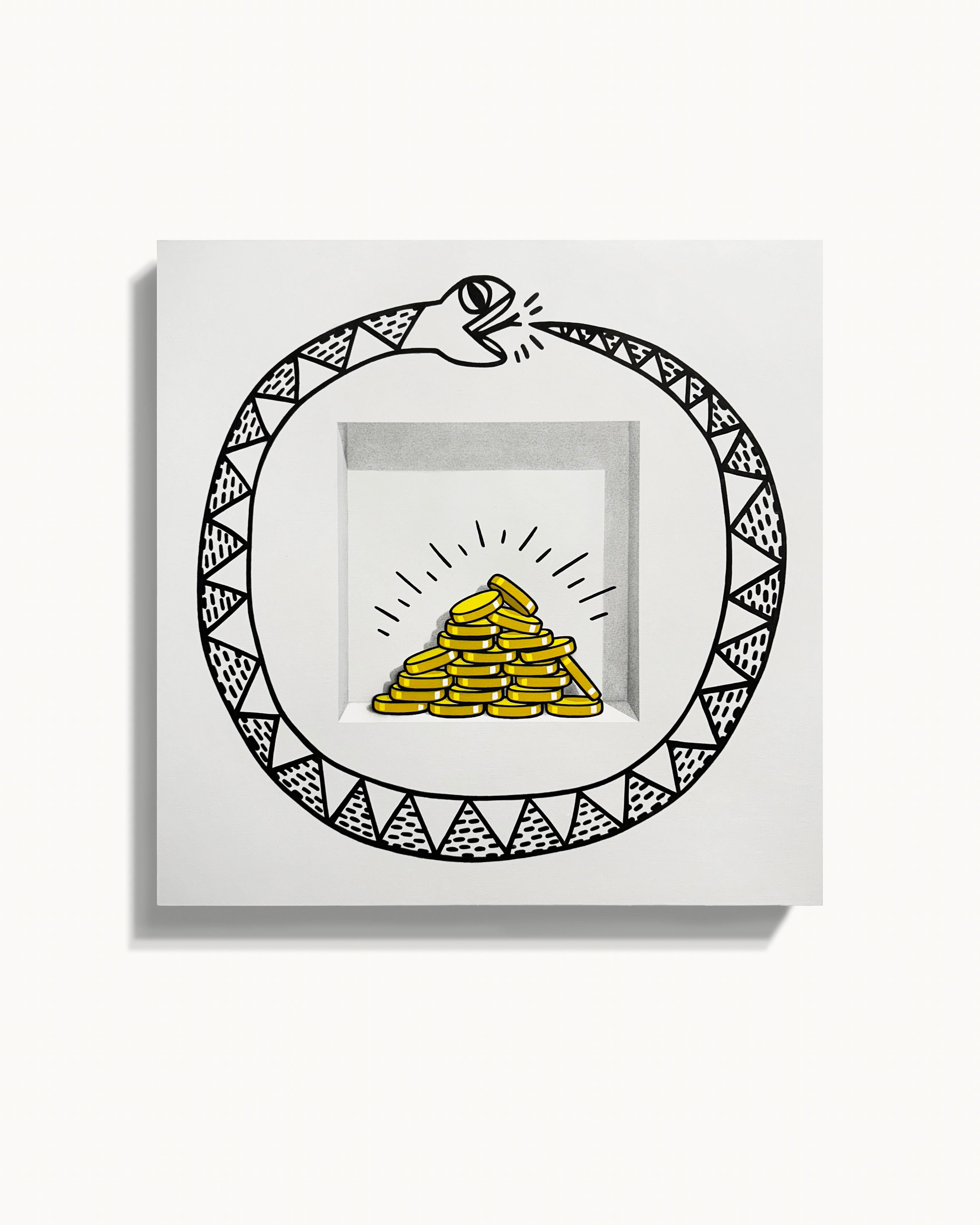 341. "22 Gold Coins (The Ouroborus K.H)" by E. LEE
