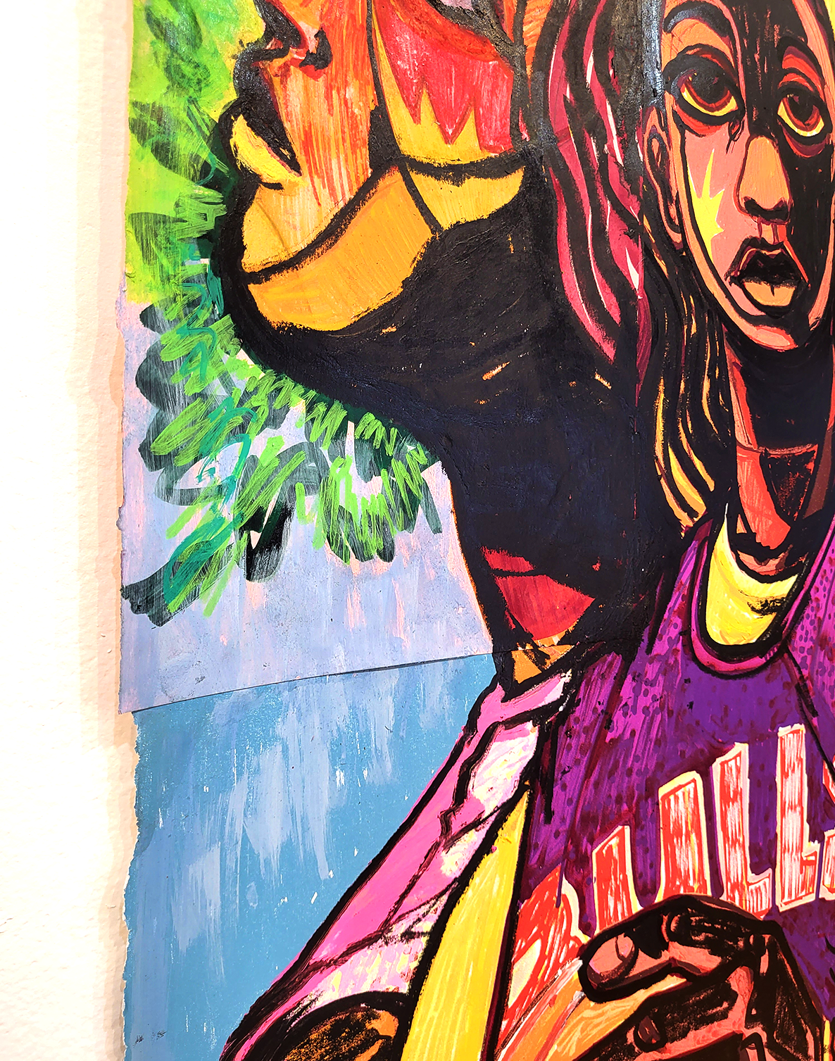 "Love and Basketball" Hand Embellished Variant #1 by Langston Allston