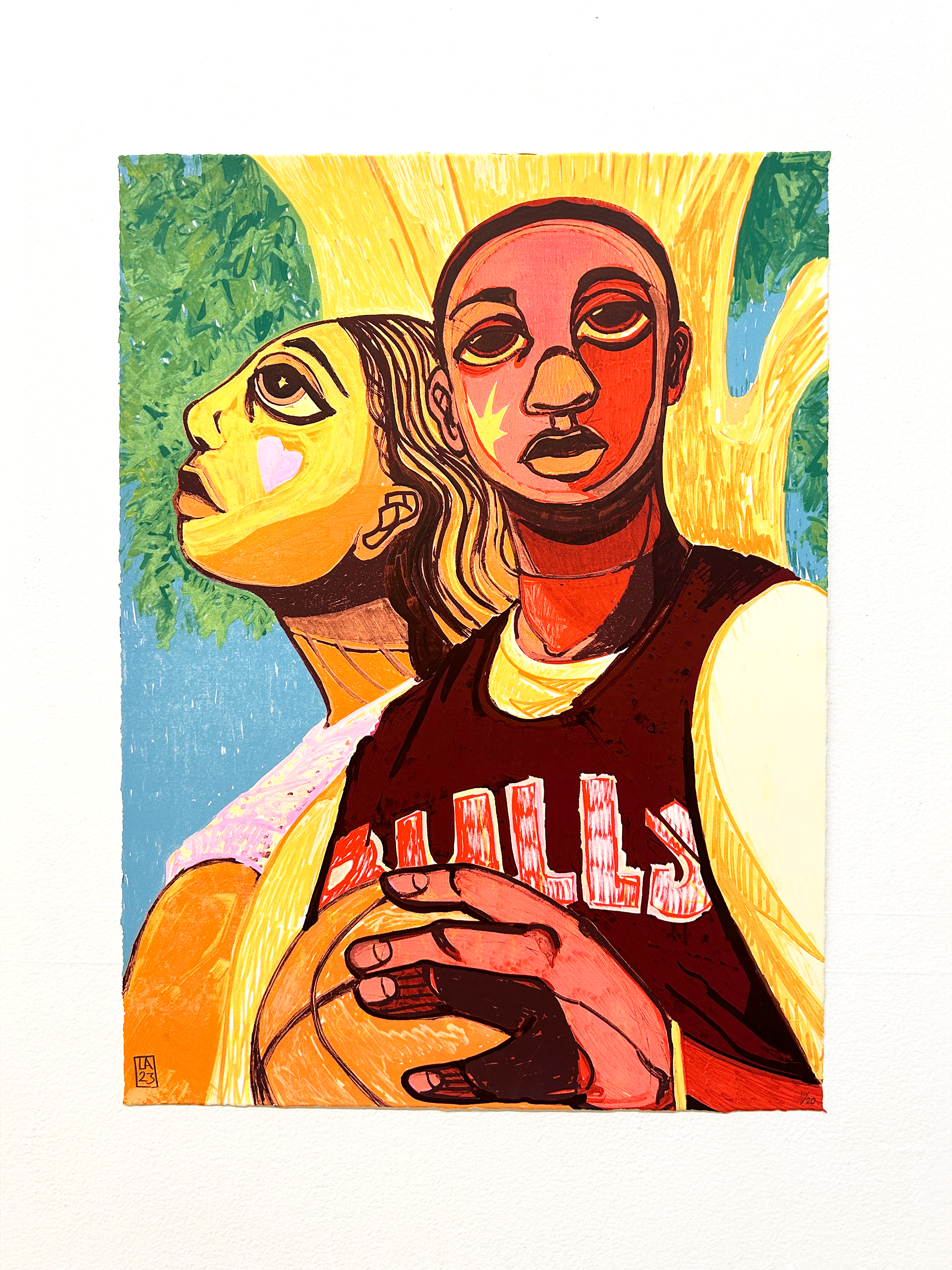 "Love and Basketball" Print Variant by Langston Allston