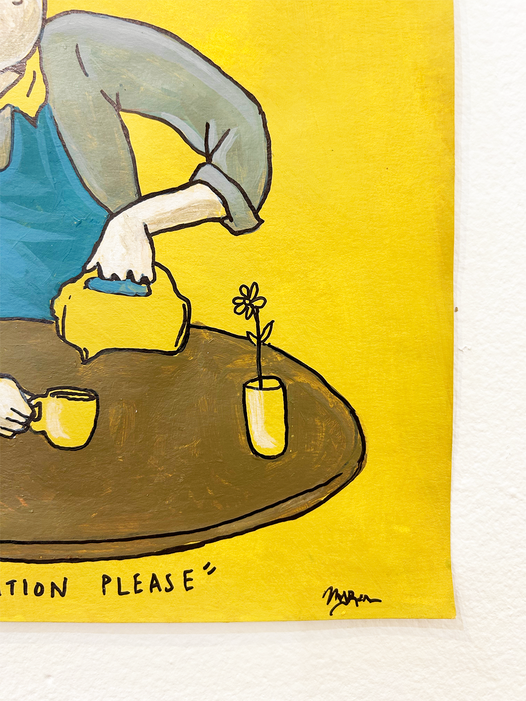 "One Cup of Liberation Please (Yellow)" by Myron Laban