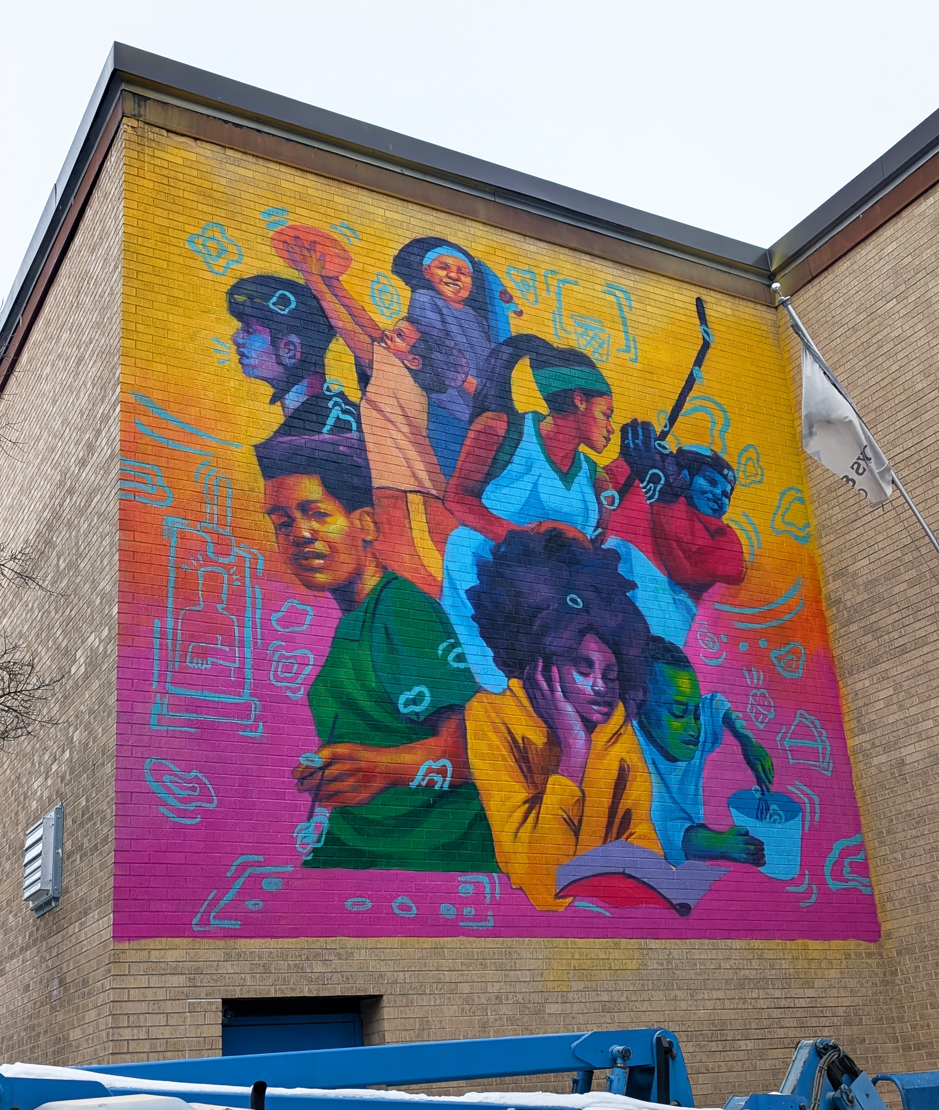 Dr. Martin Luther King Jr. Club Mural by Oscar Joyo