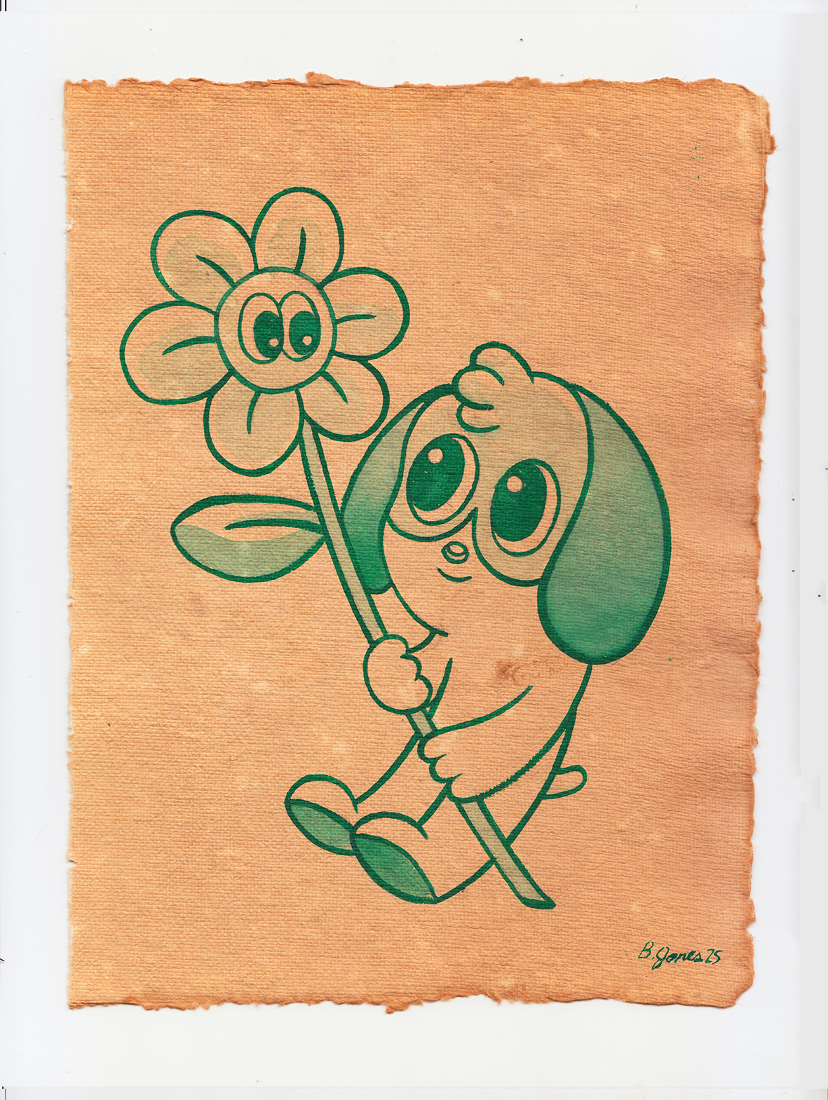 "Pup with Flower" by Blake Jones