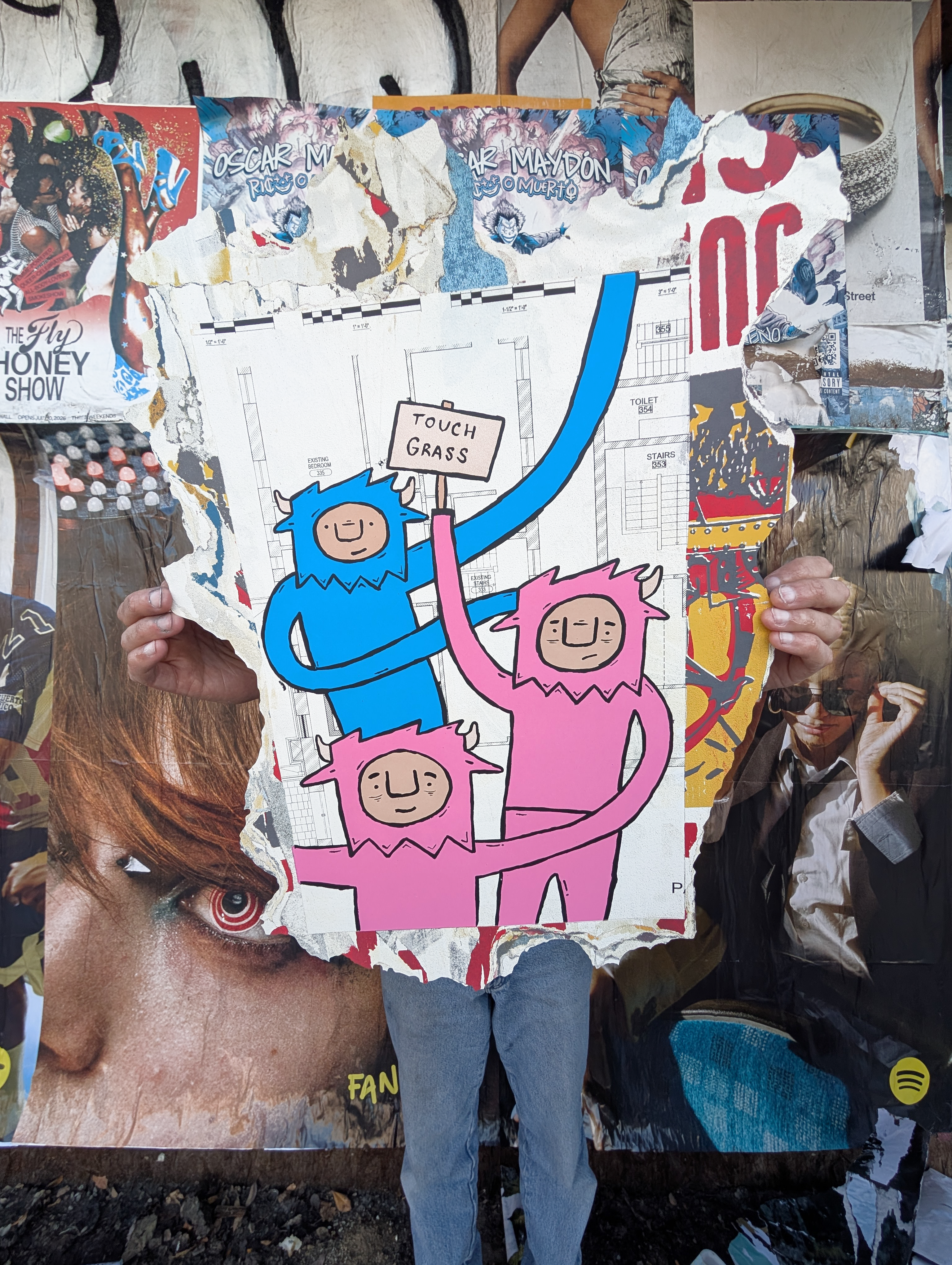 "Outside" Screen printed edition by Penny Pinch