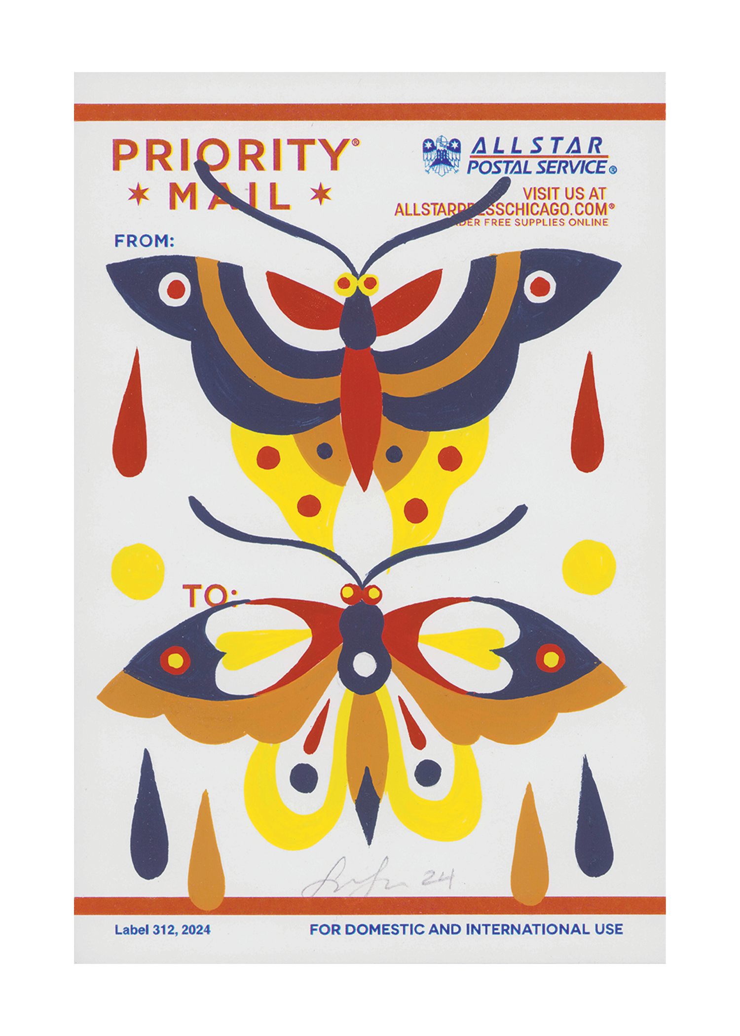 189. Butterflies Sheltering from Rain by Stevie Shao