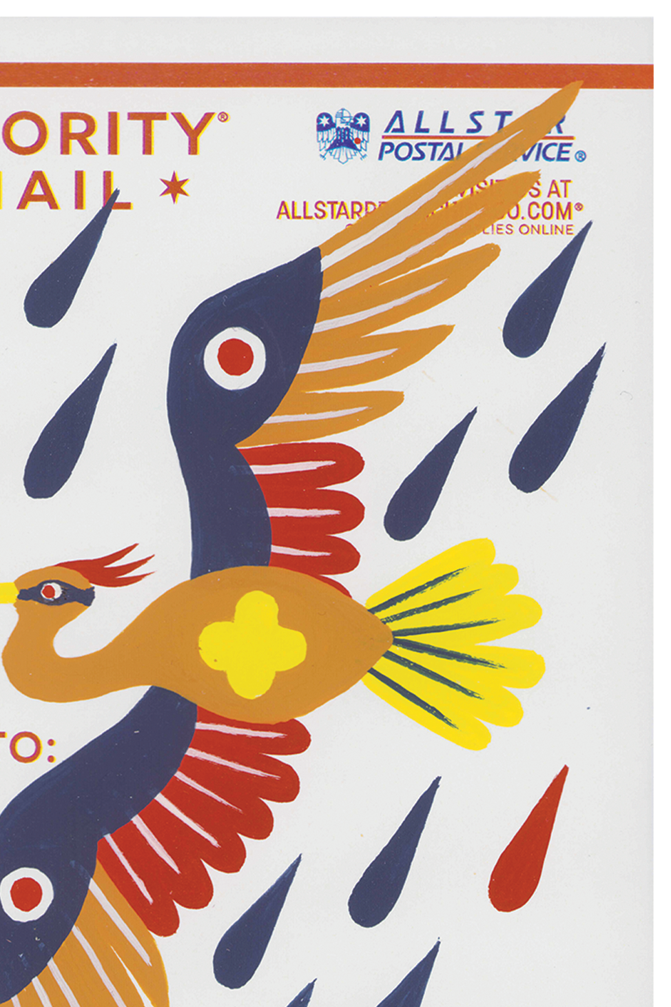 186. Heron in the Rain by Stevie Shao