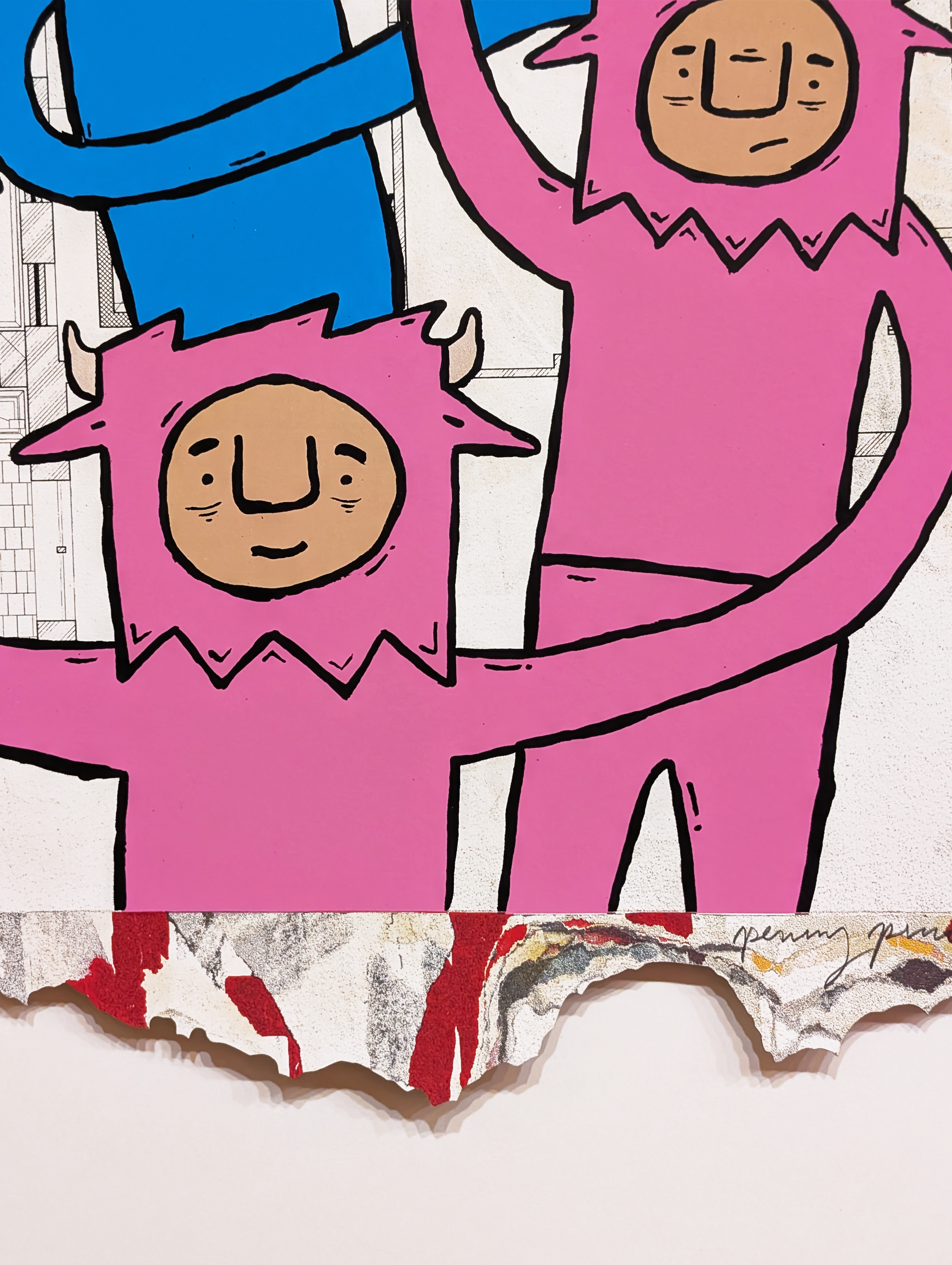 "Outside" Screen printed edition by Penny Pinch