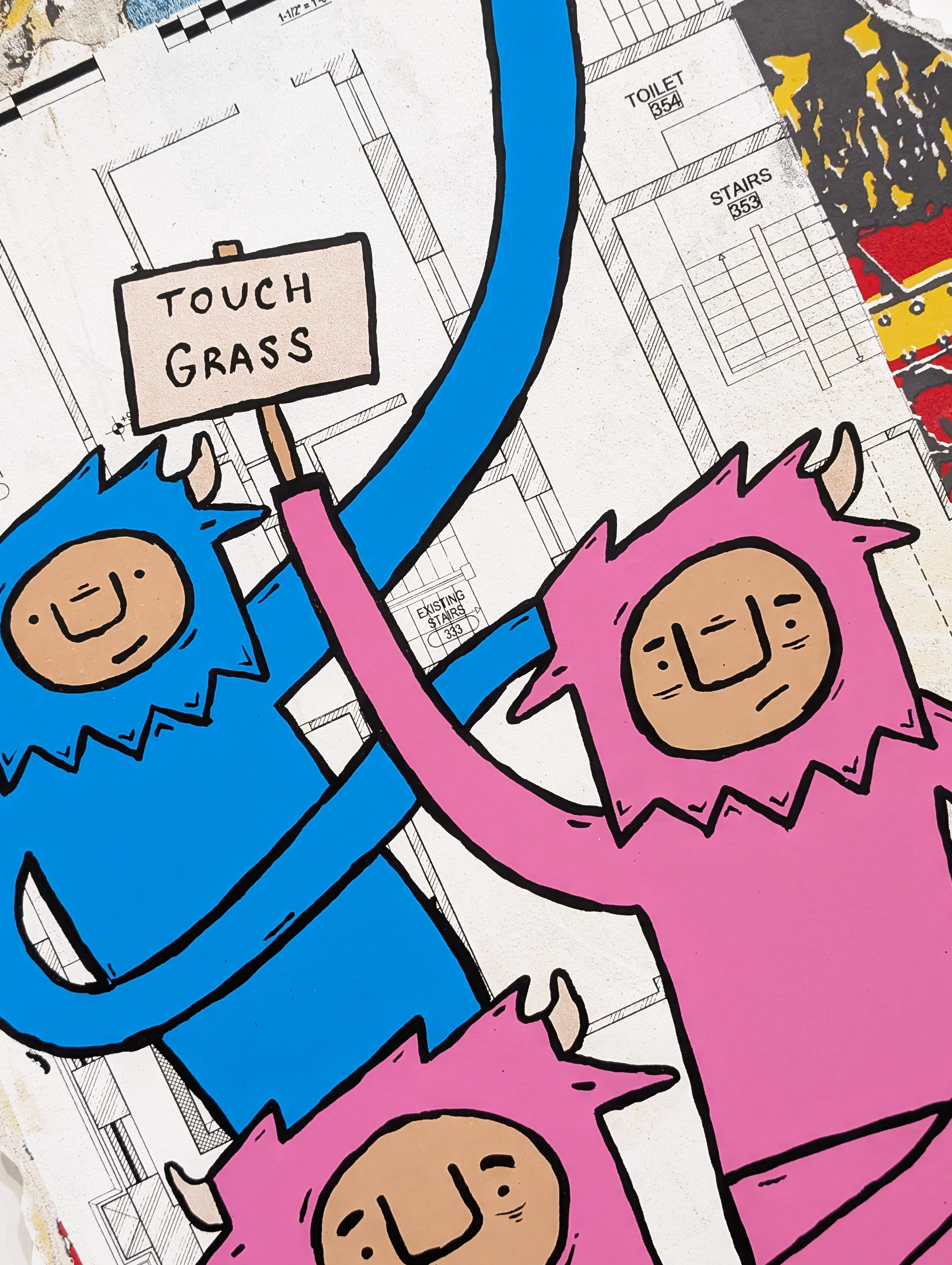 "Outside" Screen printed edition by Penny Pinch