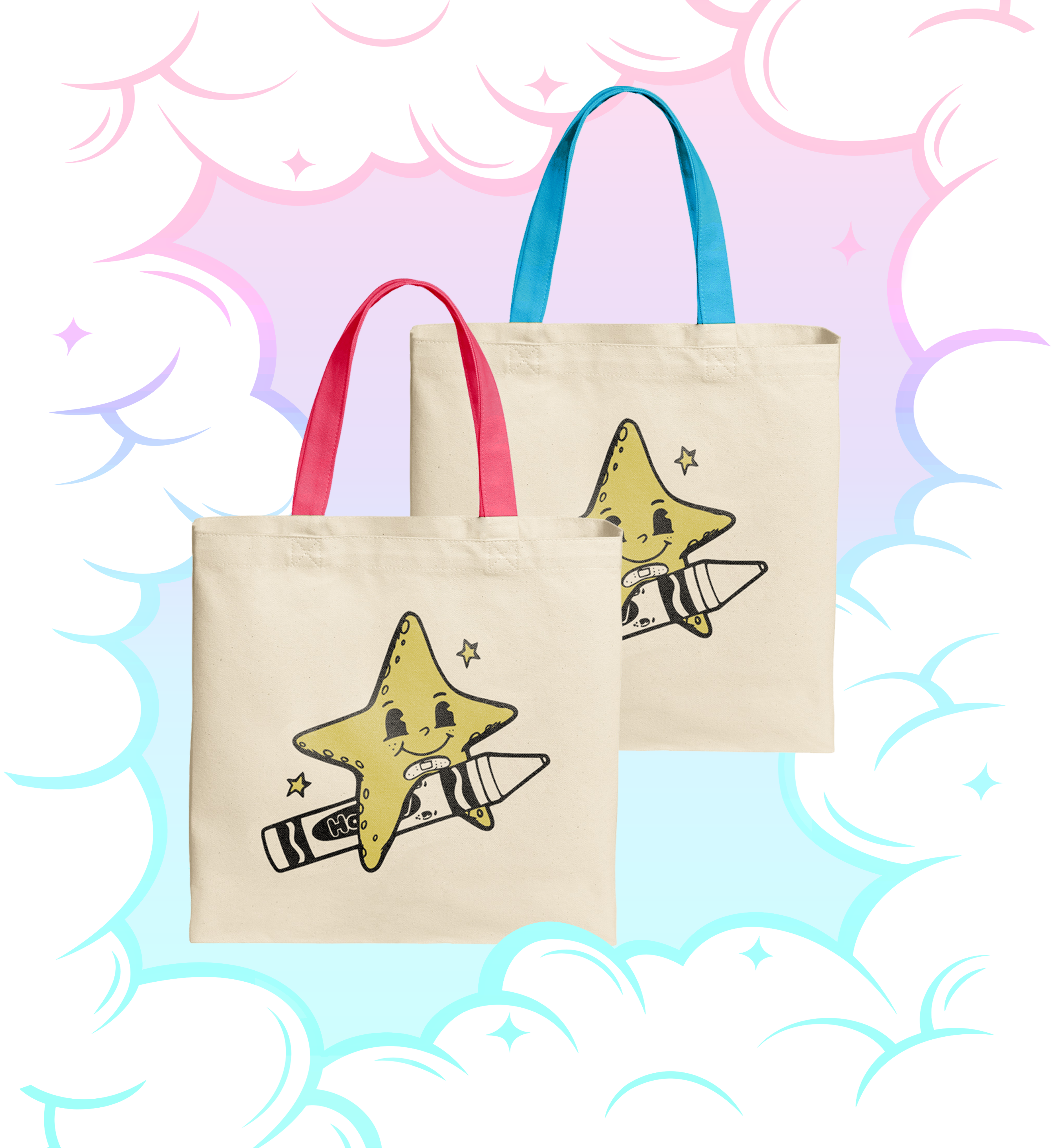 "Happy Shirt Club Tote Bag" By Elloo