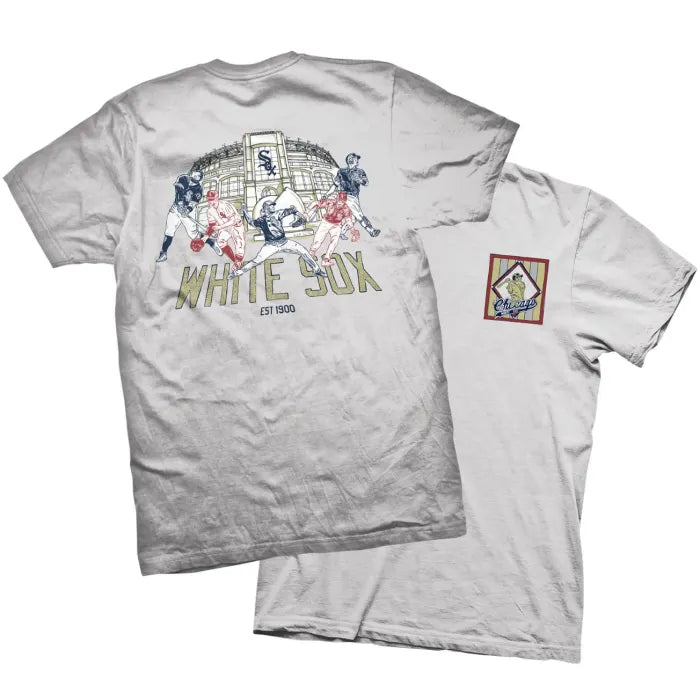 "Retro White Sox" Official White Sox T-Shirt by Zissou Tasseff-Elenkoff