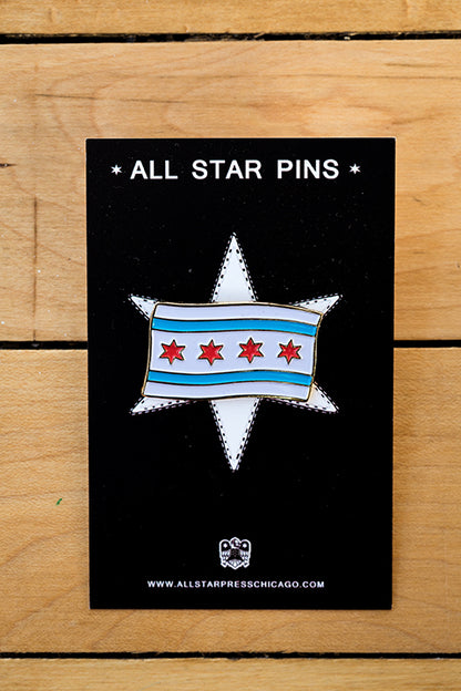 "Chicago Flag" Pin by The Found