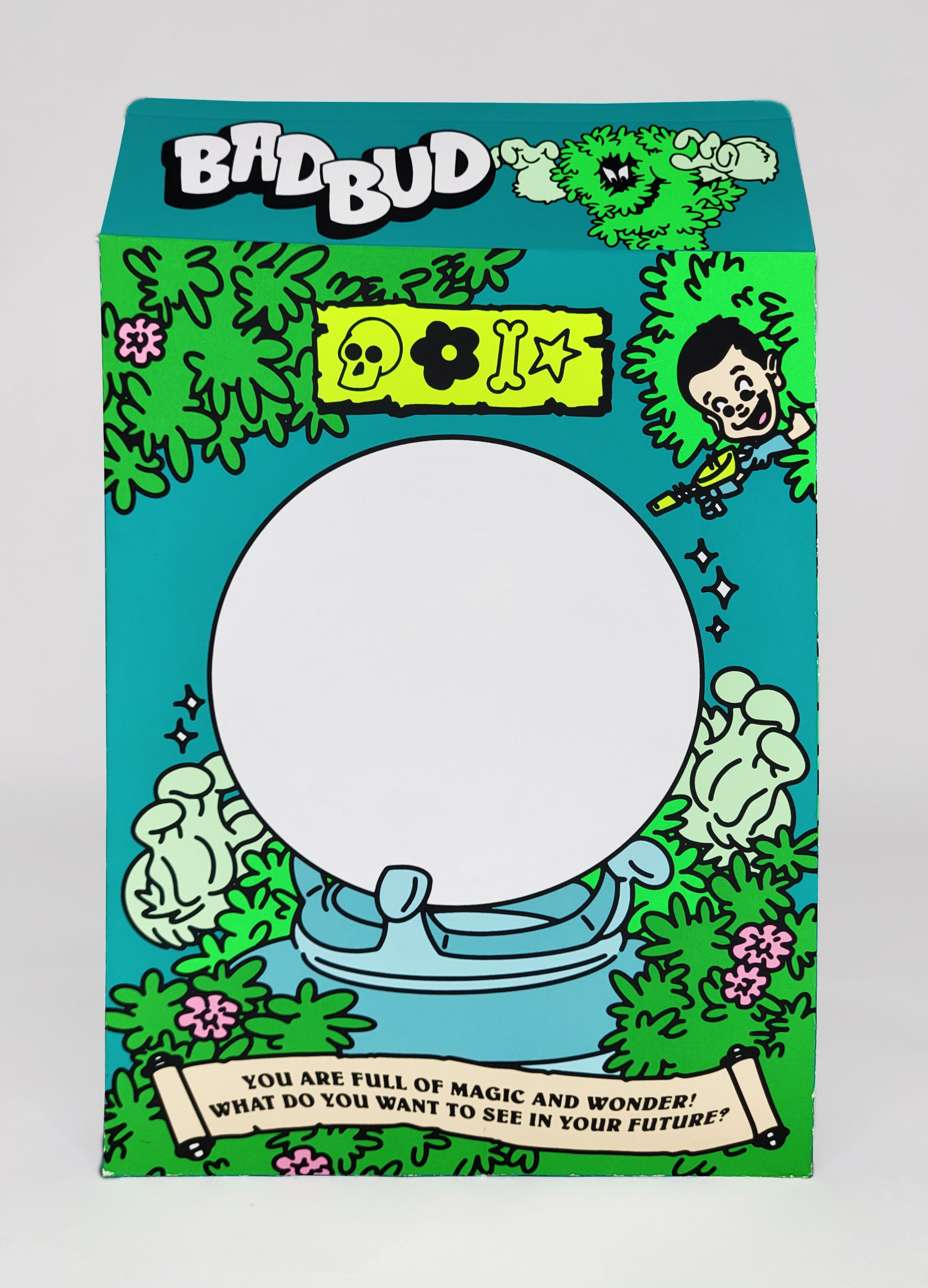 "Bad Bud Cereal Box Print" by Griffin Goodman