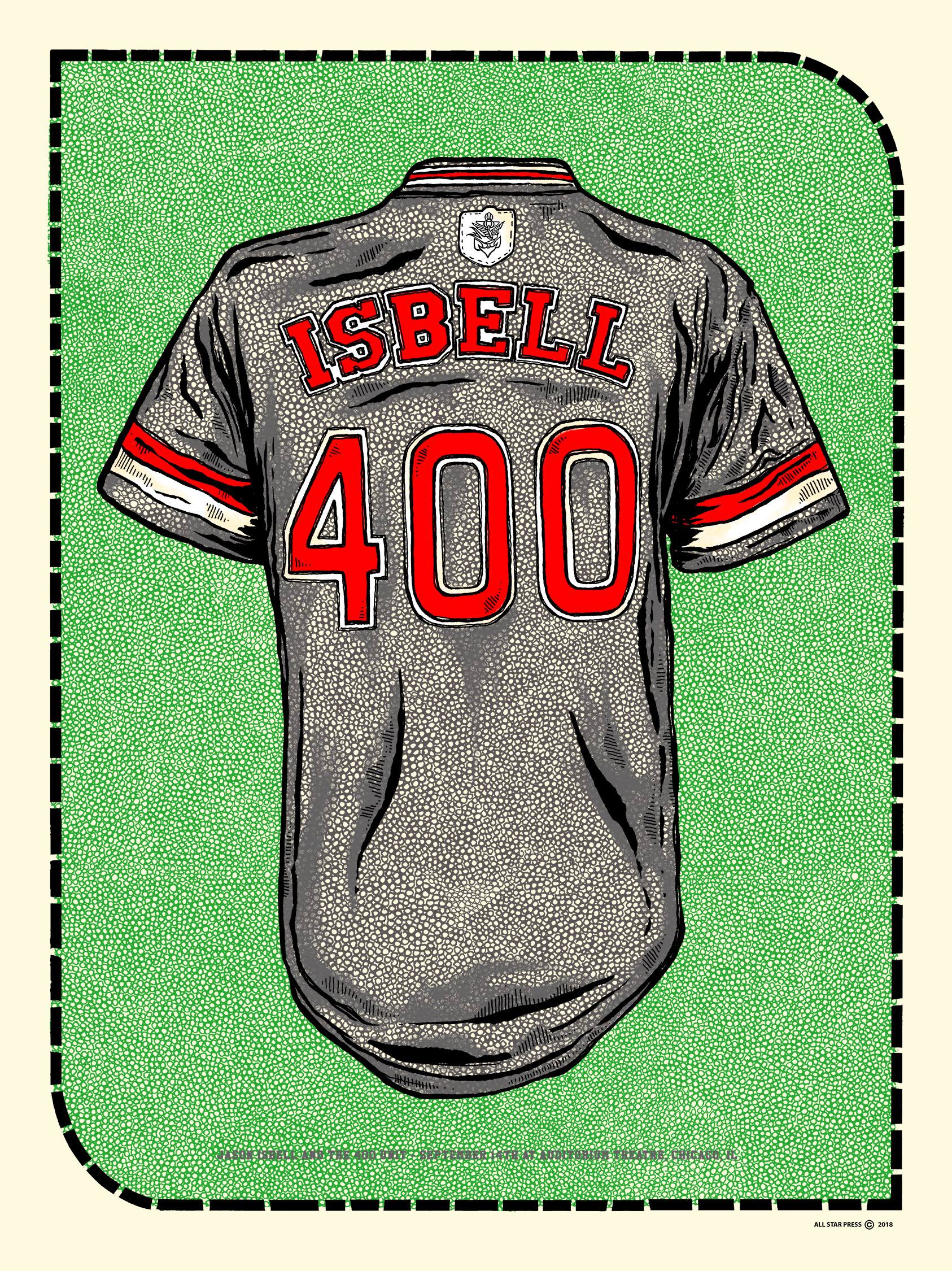 "Jason Isbell Chicago Show Jersey 2018" by Zissou Tasseff-Elenkoff