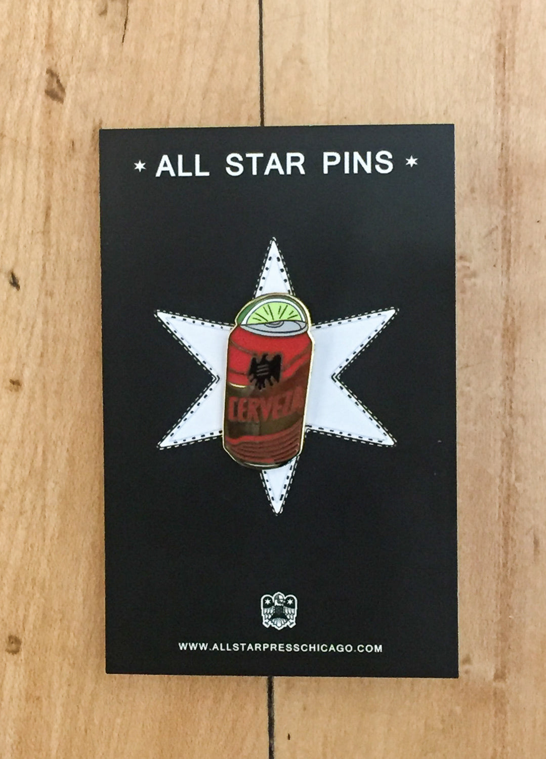 "Tecate Lime Wedge" Pin by The Found