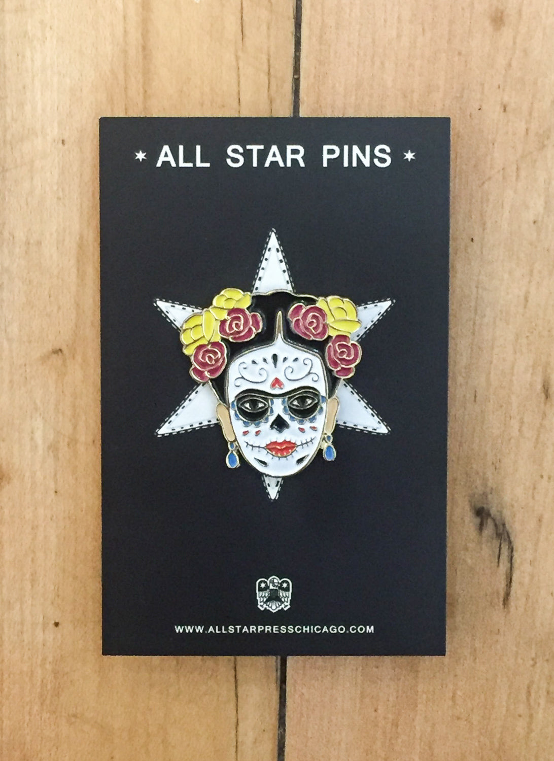 "Frida Day of the Dead" Pin by The Found