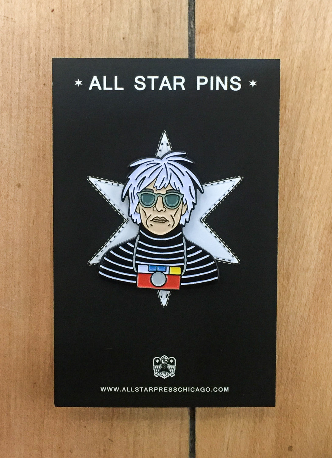 "Andy Warhol Camera" Pin by The Found